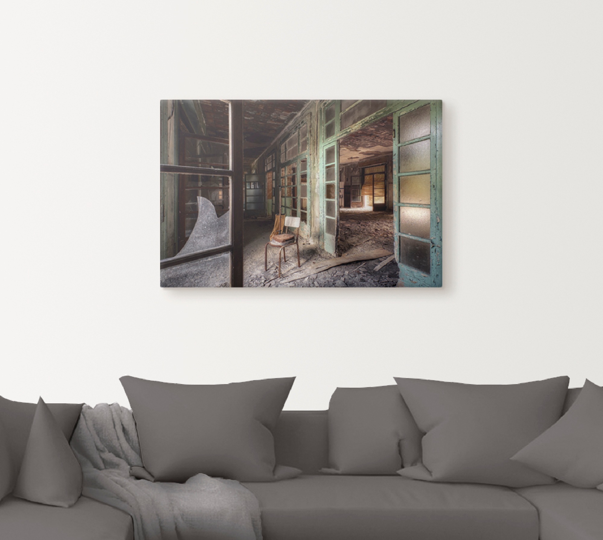 Artland Wandbild »Lost Place - Stuhl - verlassene Orte« Gebäude 1 Stk. tlg. günstig online kaufen