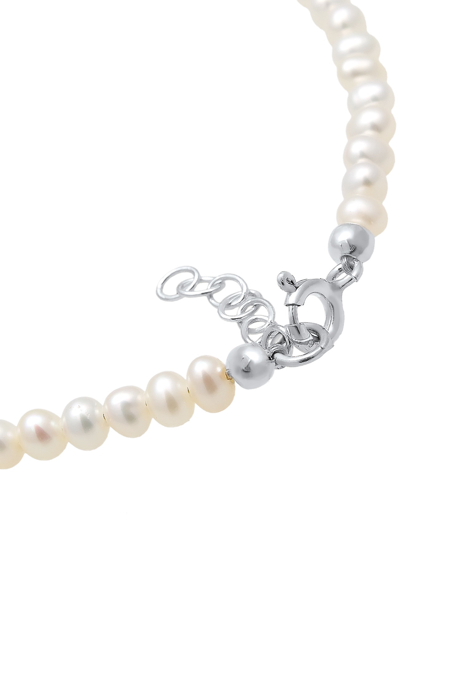 Elli Perlenarmband »Valentinstag Herz Süßwasserzuchtperle 925 Silber«
