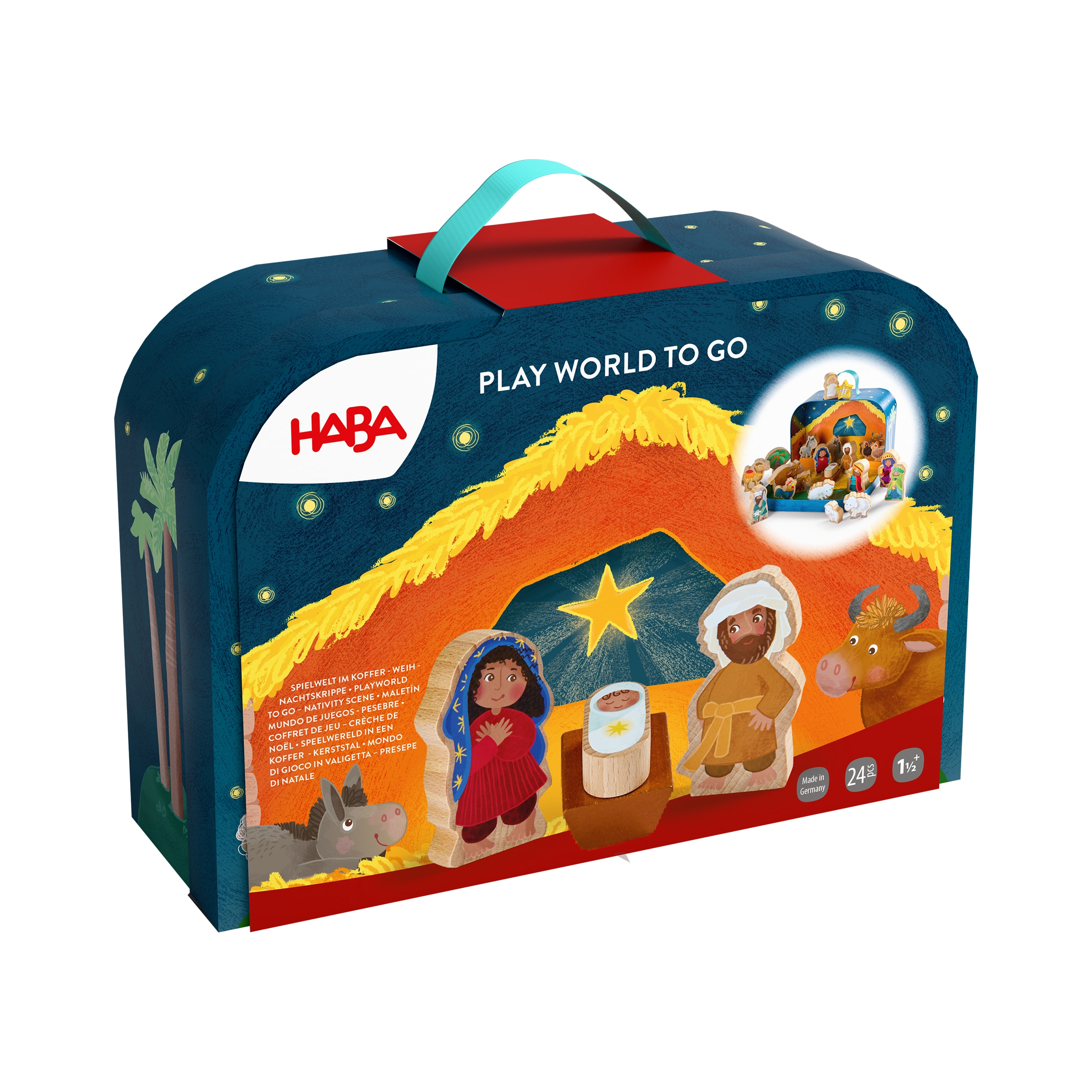 Haba Spielwelt »im Koffer - Weihnachtskrippe«