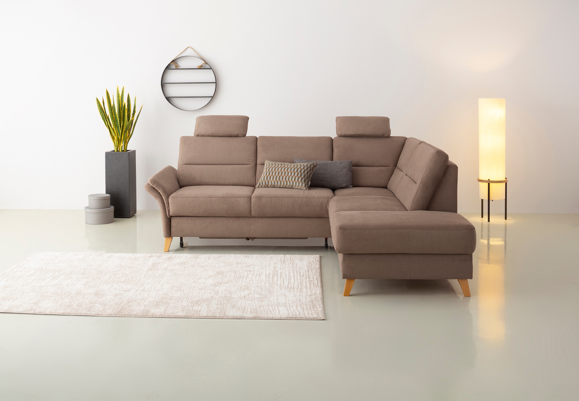 Home affaire Ecksofa »Westerland L-Form« Federkern-Polsterung, wahlweise mi günstig online kaufen