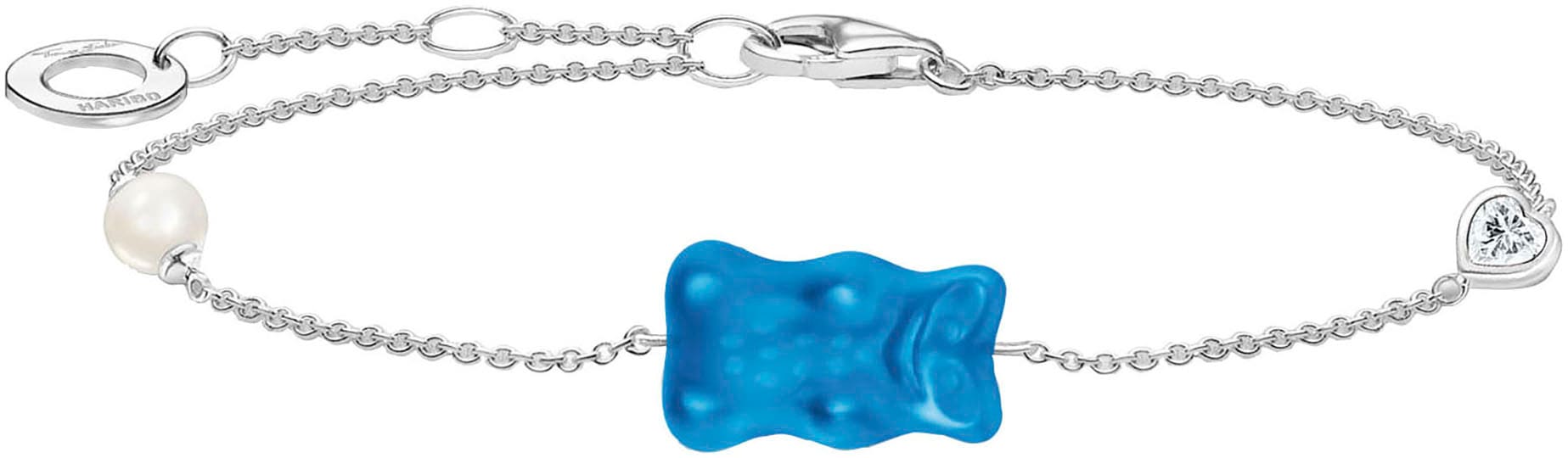 Thomas Sabo Armband »Thomas Sabo X Haribo Schmuck, Armband Mit Goldbär« Mit Kristallglas, Zirkonia (synth.) - Mit Süßwasserzuchtperle