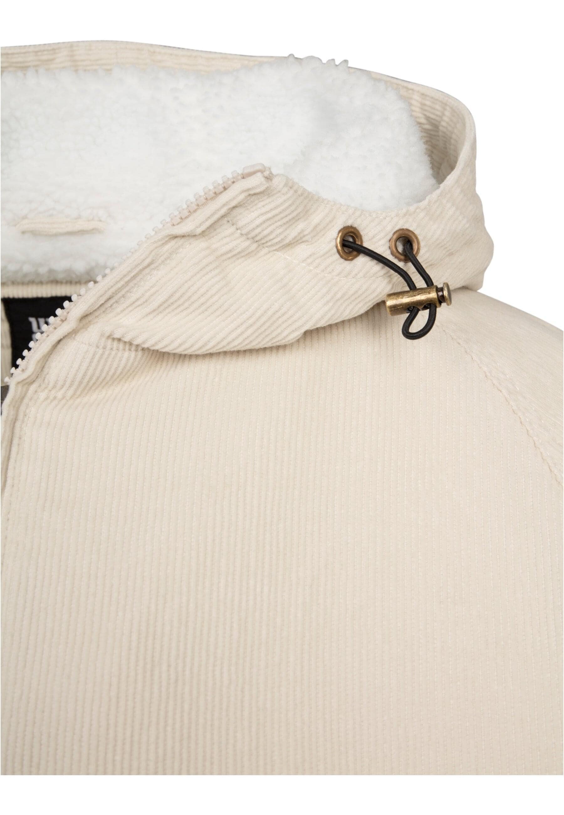URBAN CLASSICS Winterjacke »Urban Classics Herren Hooded Corduroy Jacket« 1 Stk. tlg. mit Kapuze