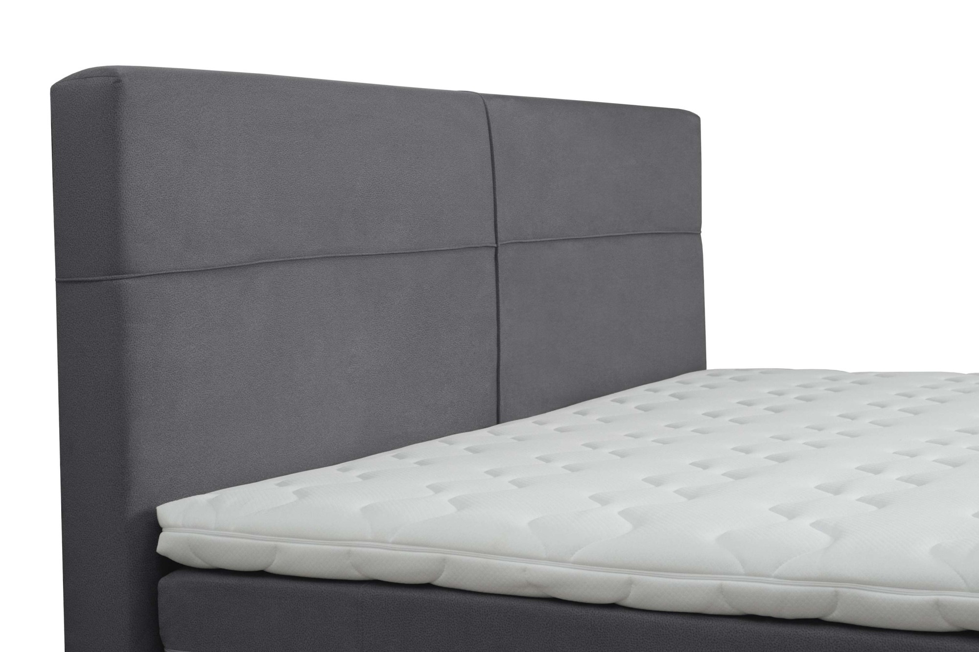 Home affaire Boxspringbett »Lucas, Doppelbett, Polsterbett, Federkernbett, Komforbett, 160,180 cm« inkl. Topper, zwei Bettkästen, Taschen-Federkernmatratze, Härtegrad 3