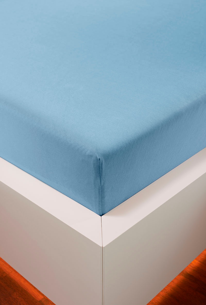 bellana Spannbettlaken »Jersey-Elasthan Aqua in Gr. 90x200, 140x200 oder 180x200 cm«, aus Baumwolle, für Matratzen bis 35 cm Höhe, Bettlaken, Spannbetttuch