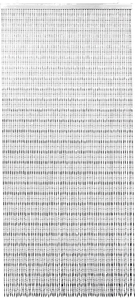 LOCKER Türvorhang »PEARL« Hakenaufhängung 1 Stk. tlg. grau Obermaterial: 100% Kunststoff 200 cm