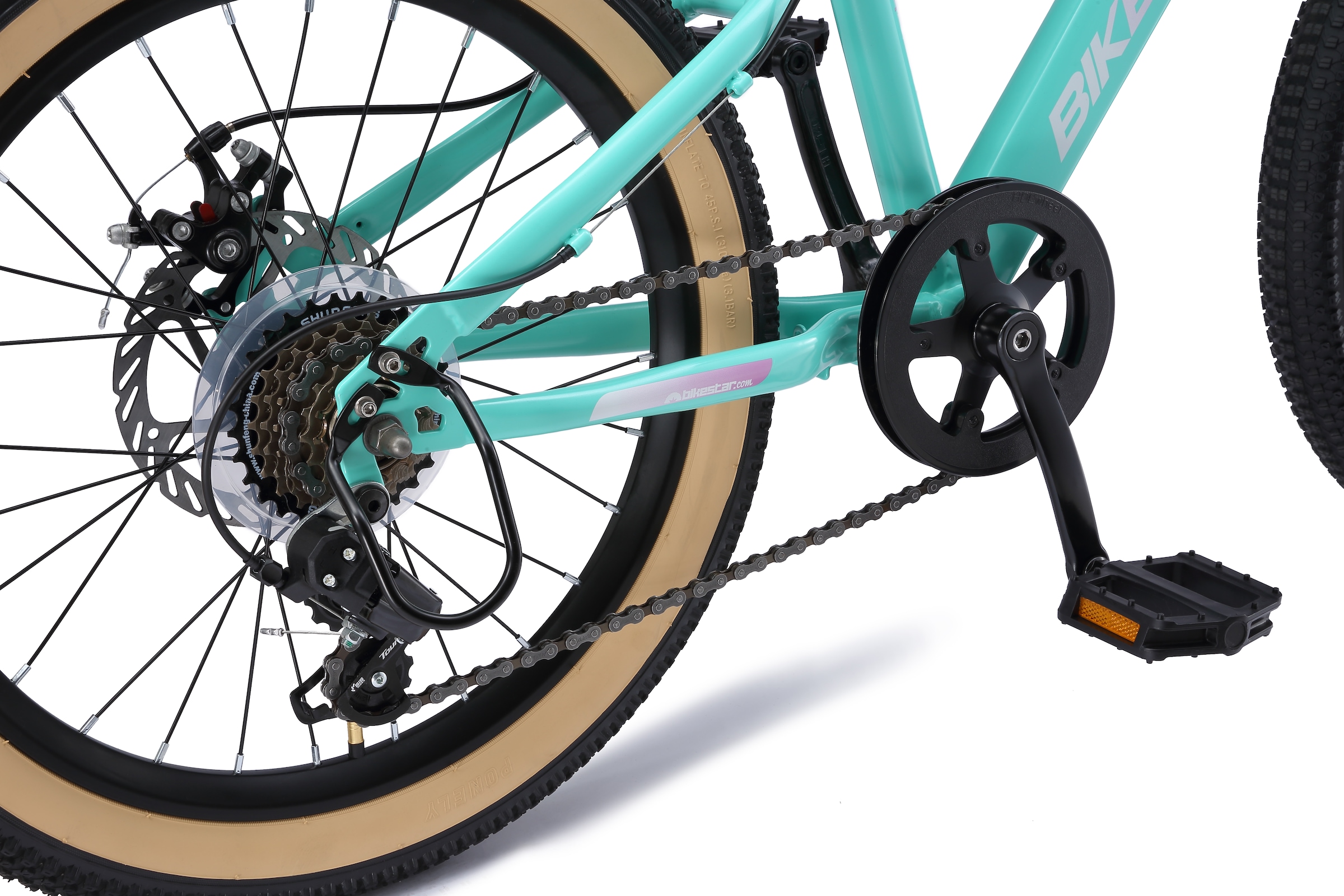 Bikestar Jugendfahrrad 7 Gang Shimano RD-TY21 Schaltwerk Kettenschaltung