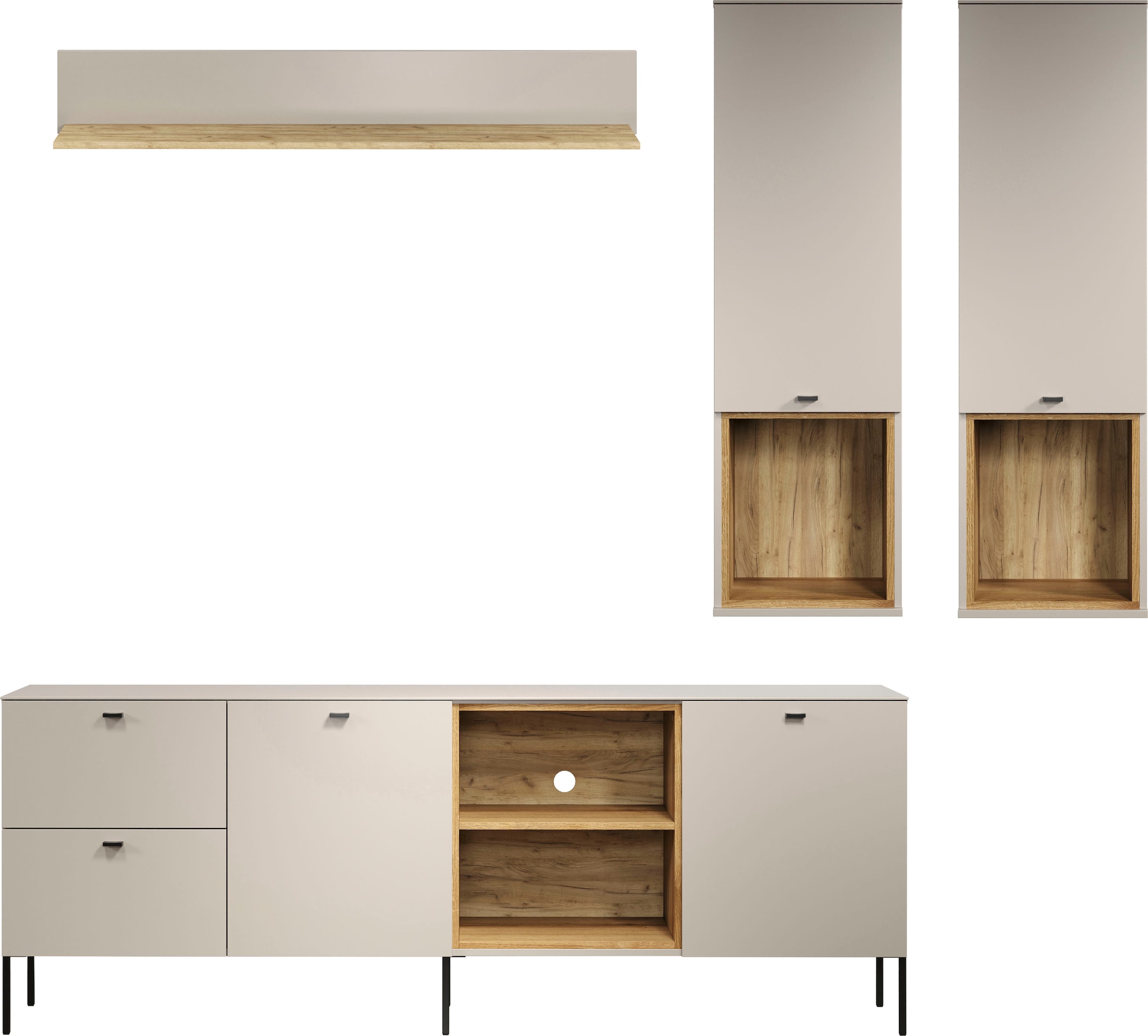 PLACES OF STYLE Wohnzimmer-Set »San Pedro« Komplett-Set, 4 Stk. tlg. günstig online kaufen