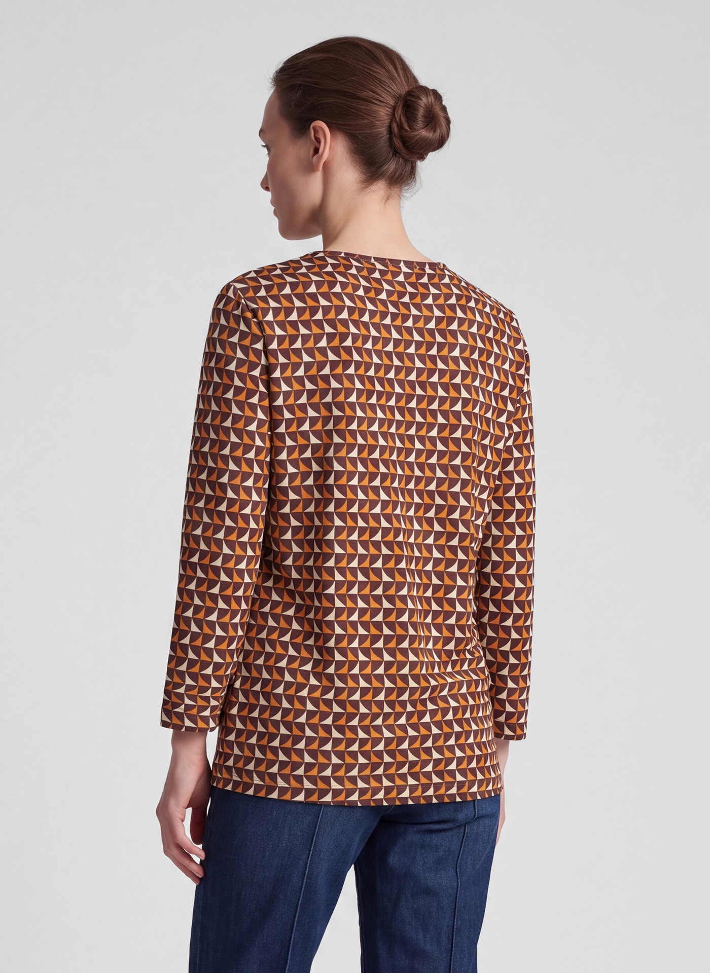Rabe 3/4-Arm-Shirt mit Allover-Muster