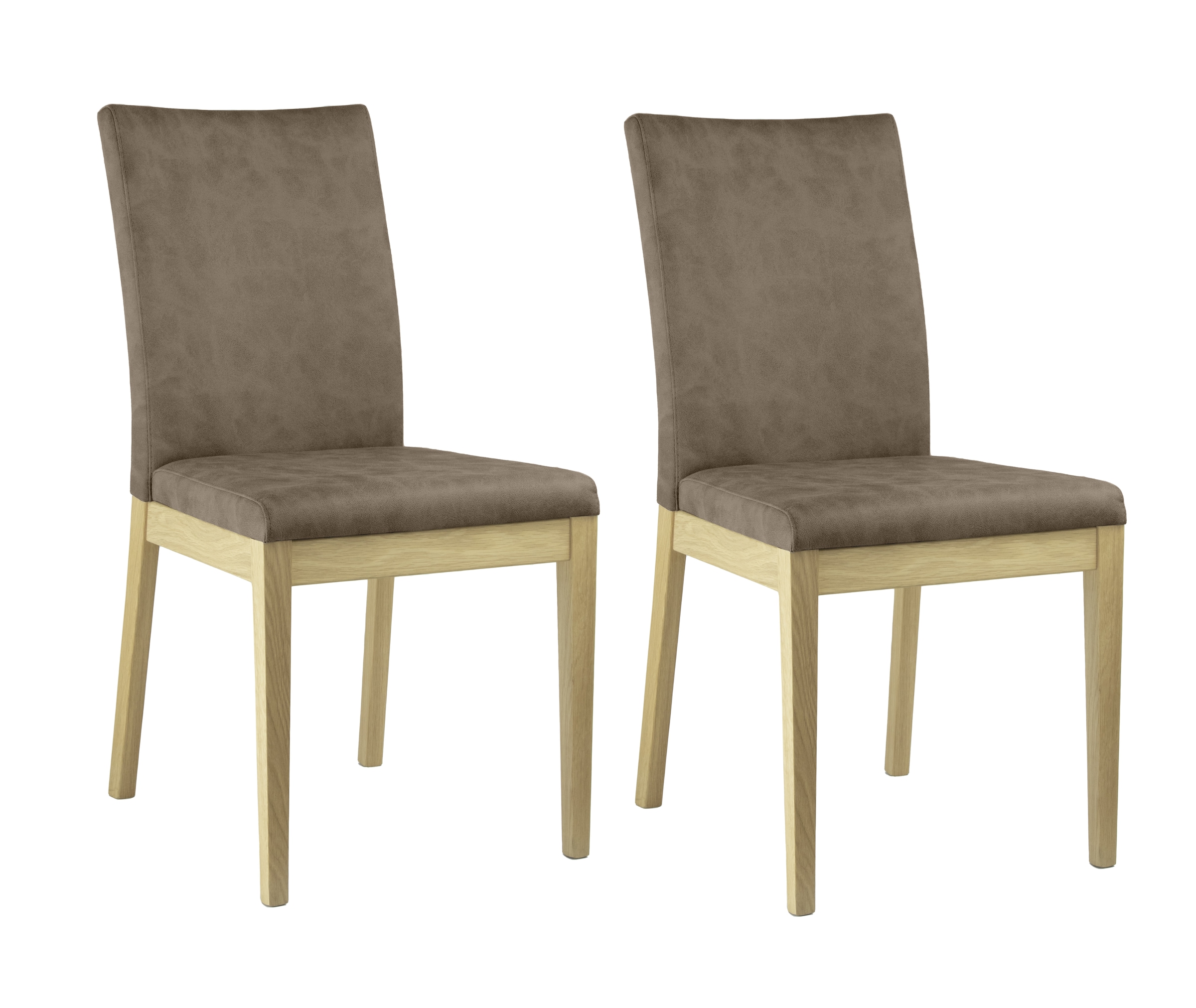 Home affaire 4-Fußstuhl »Dendres«, (Set), 2 St., Microfaser, Sitz und Rueck günstig online kaufen