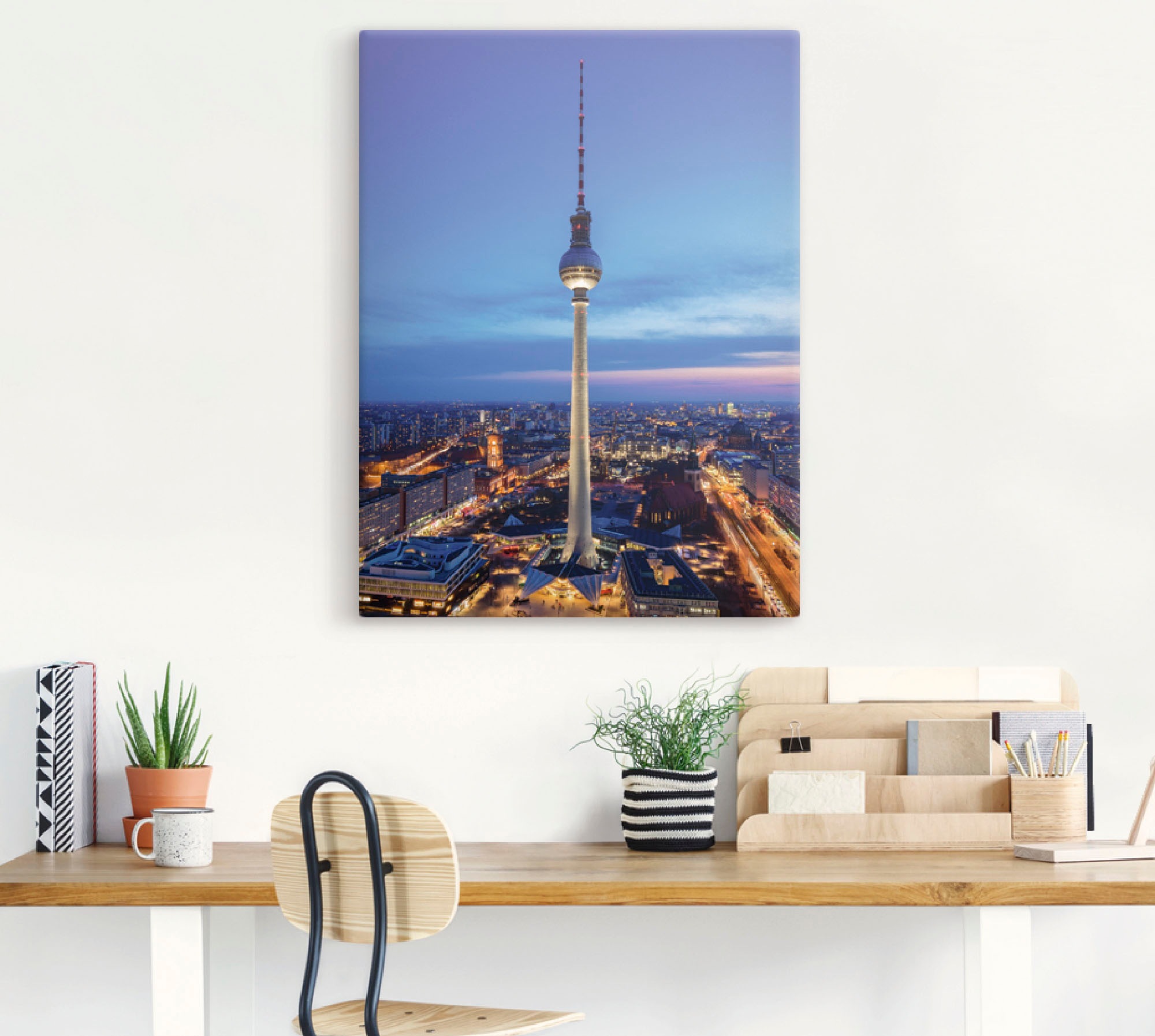 Artland Wandbild »Berlin Fernsehturm«, Deutschland, (1 St.), als Leinwandbild in verschied. Größen