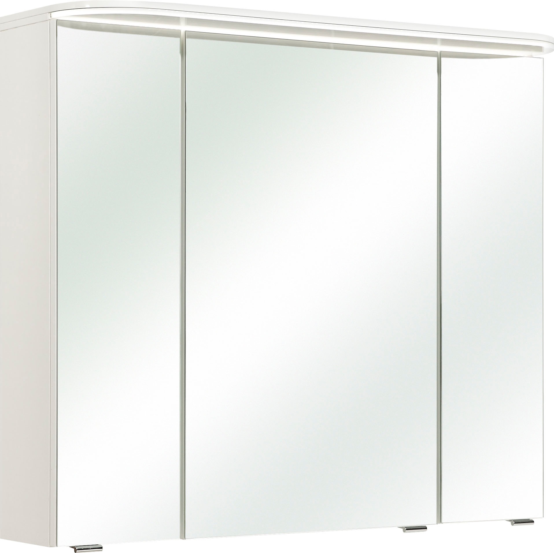 Saphir Badmöbel-Set »Balto Sprint 4-teilig, Mineralmarmor-Waschtisch mit LED-Spiegelschrank«, (5 St.), Midischrank und Unterschrank, inkl Türdämpfer, 5 Türen, 5 Schubladen