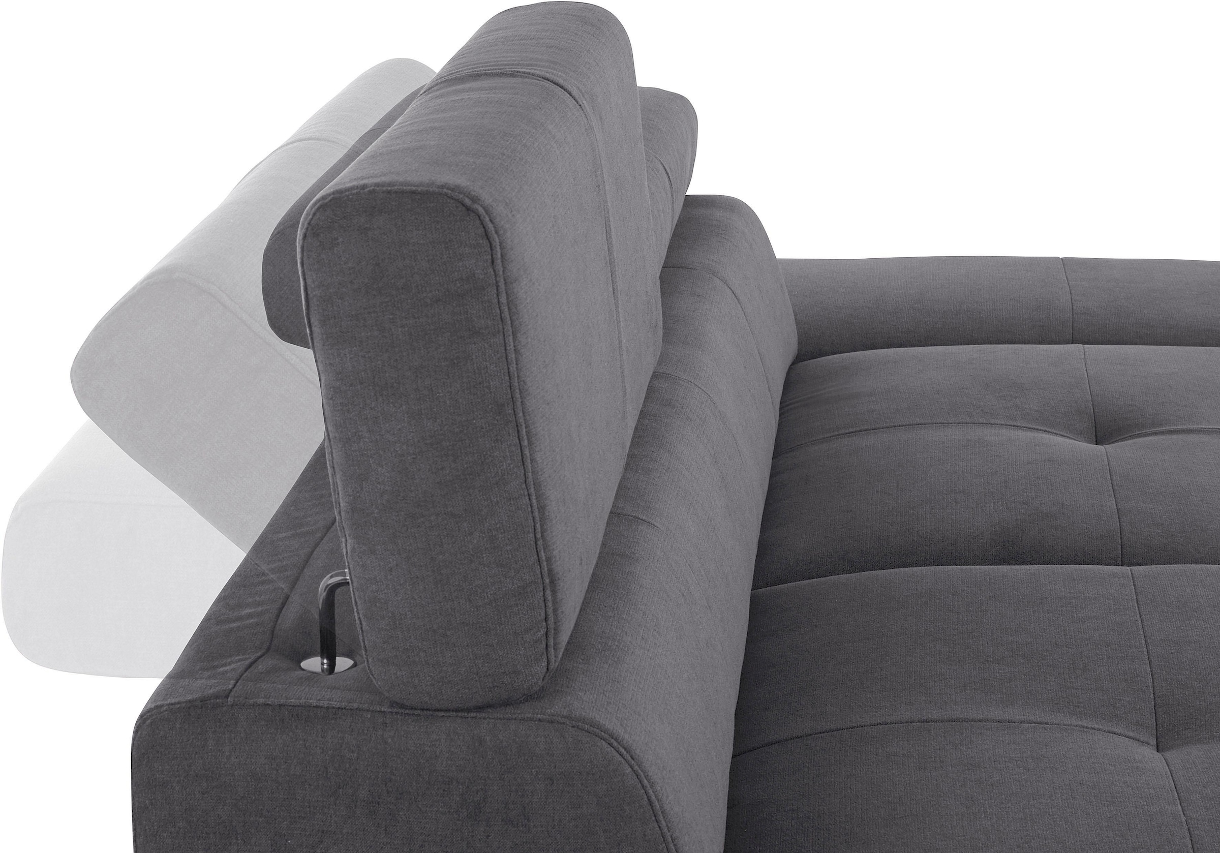 COTTA 3-Sitzer »Enterprise«, Big-Sofa, mit Armteilverstellung & Kopfteilverstellung