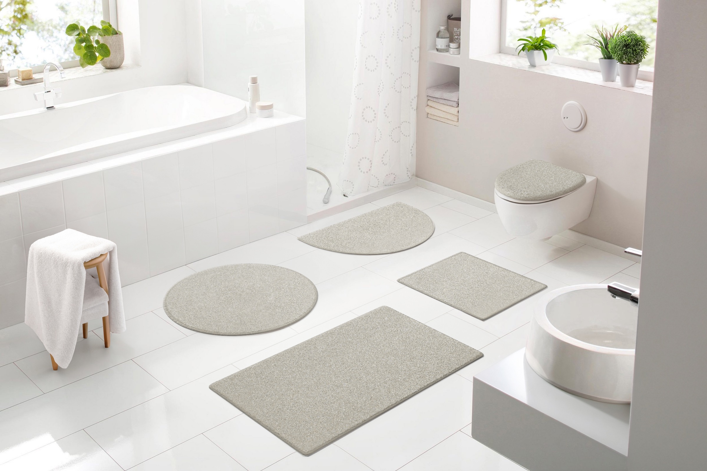 Bruno Banani Badematte »Danny« Höhe 20 mm rutschhemmend beschichtet schnell günstig online kaufen