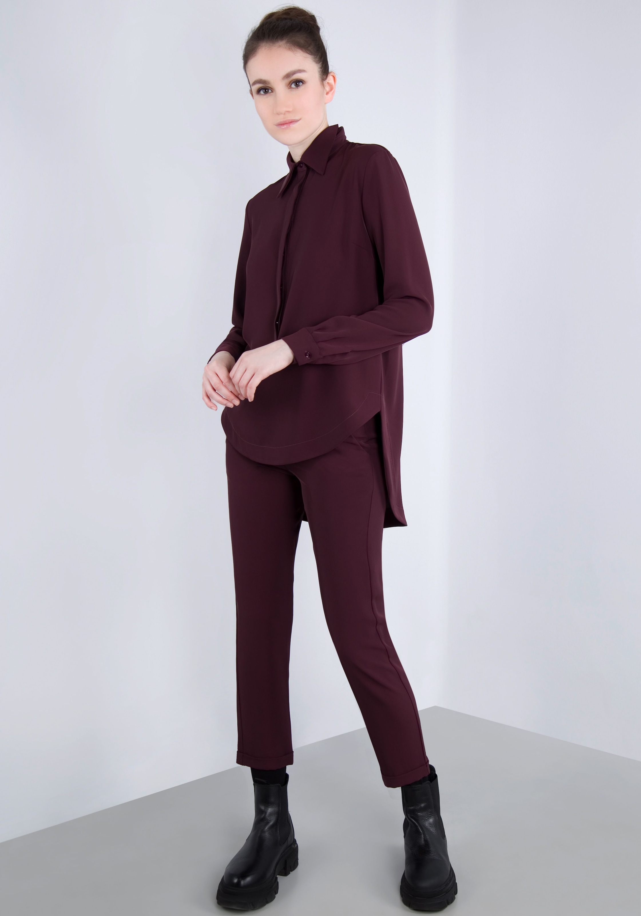 IMPERIAL Webhose  mit Stretch und Umschlagsaum