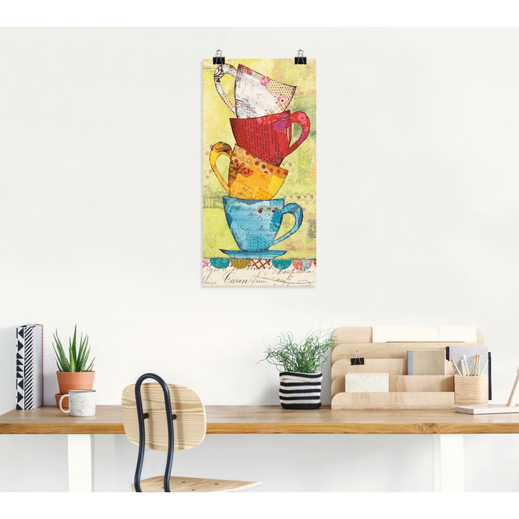 Artland Wandbild »Komm zum Kaffee«, Geschirr & Besteck, (1 St.)