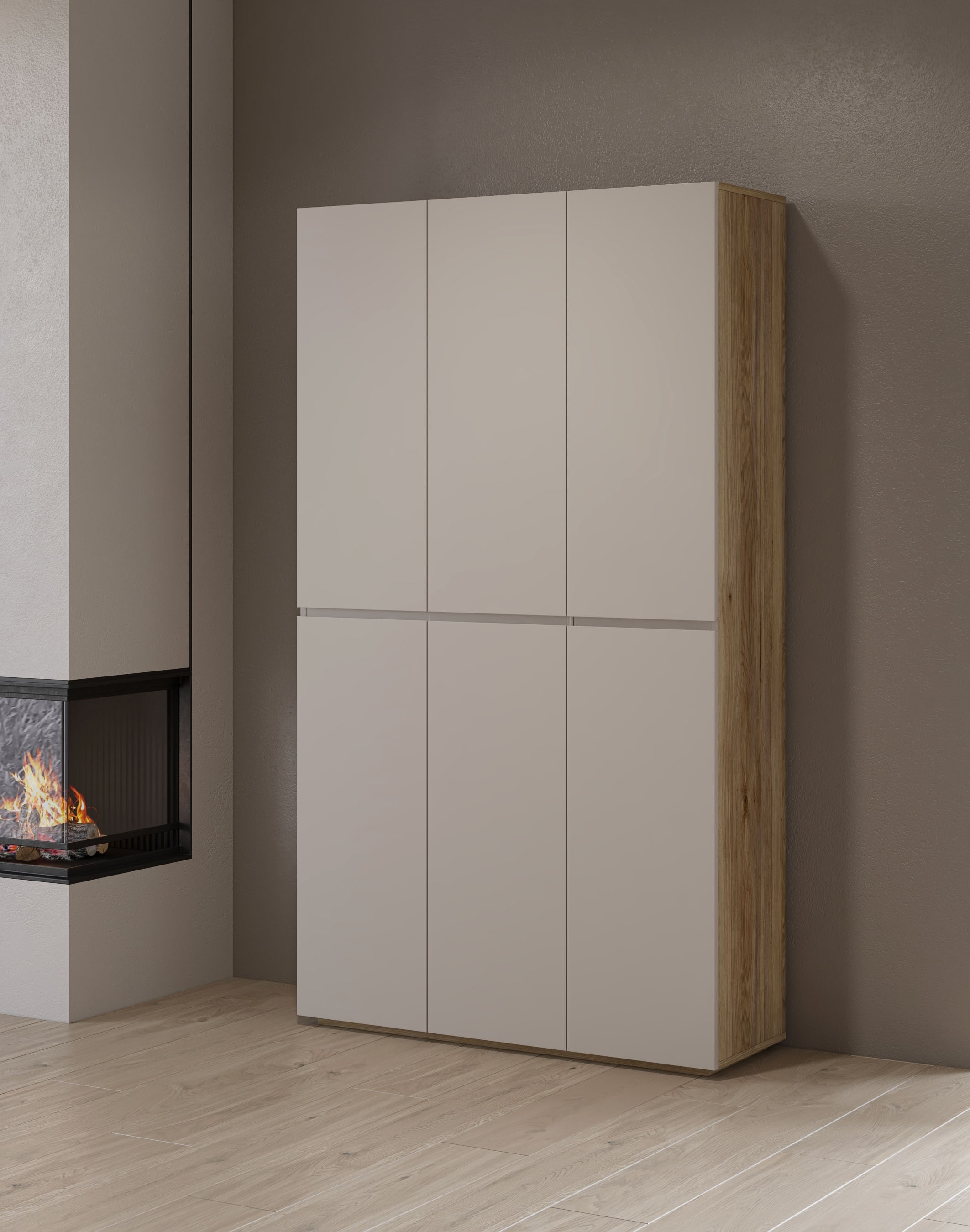 OTTO home Schuhschrank »Criss moderner Griffloser Stauschrank, Allzweckschrank, Schuhkommode« Mehrzweckschrank,Breite 105 cm, inclusive 12 verstellbare Einlegeböden