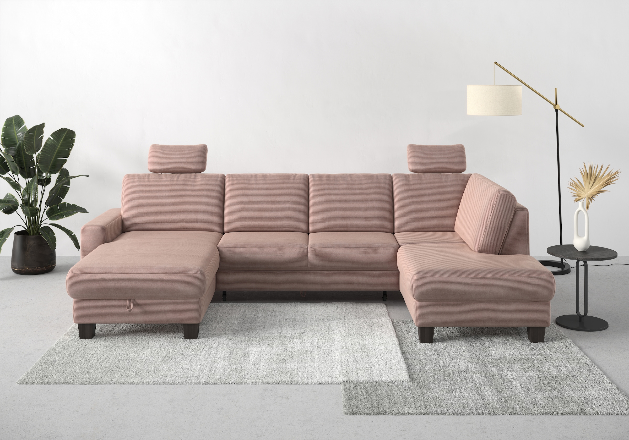 Home affaire Wohnlandschaft »Summer U-Form« mit oder ohne Bettfunktion und günstig online kaufen