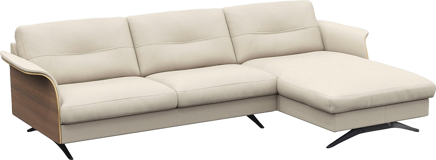 FLEXLUX Ecksofa »Glow, super bequem durch hochwertigem Sitzaufbau mit Federkern, L-Form«, Modernes skandinavisches Design