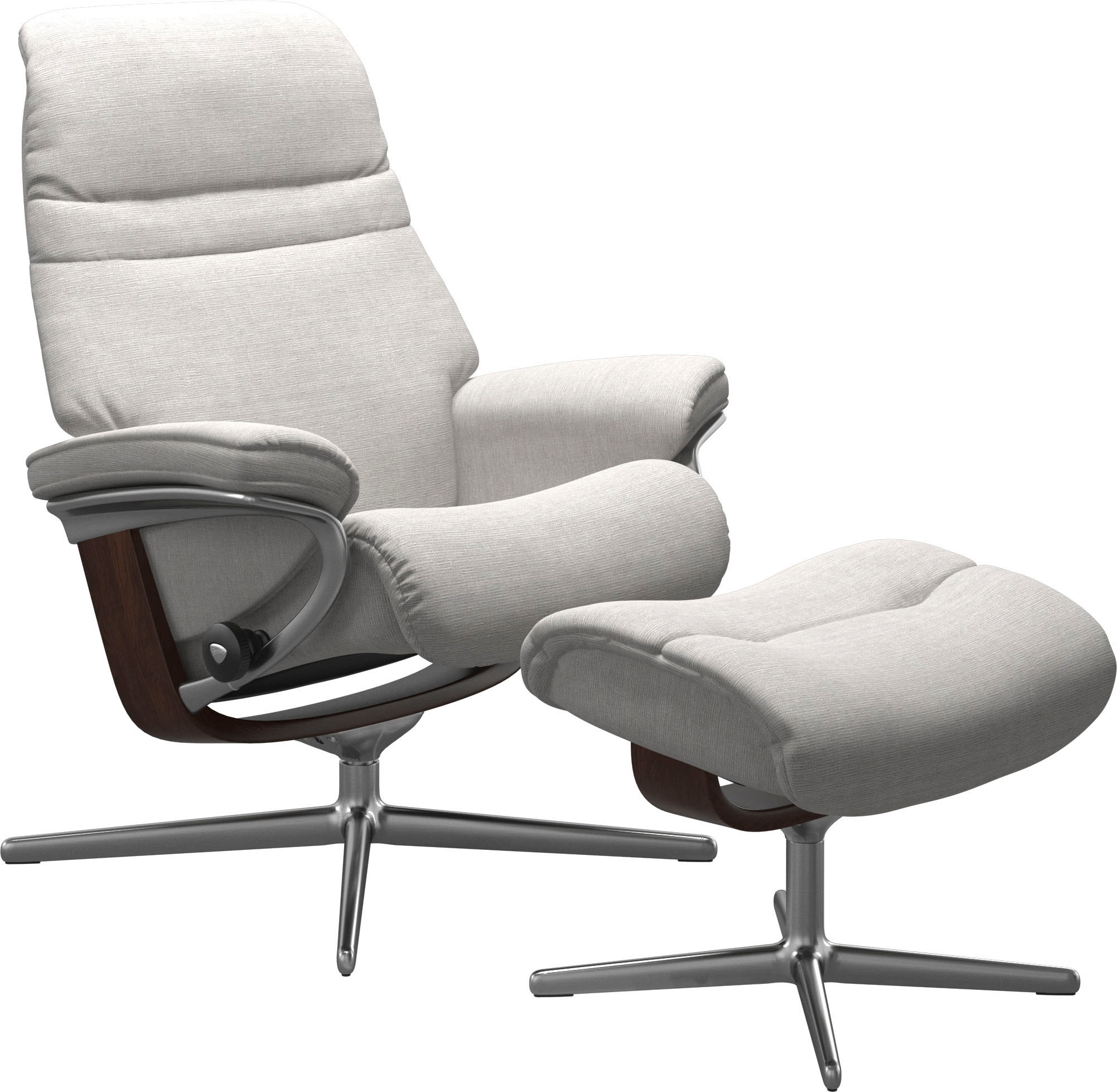 Stressless® Fußhocker »Sunrise«, mit Cross Base, Größe S, M & L, Holzakzent Braun