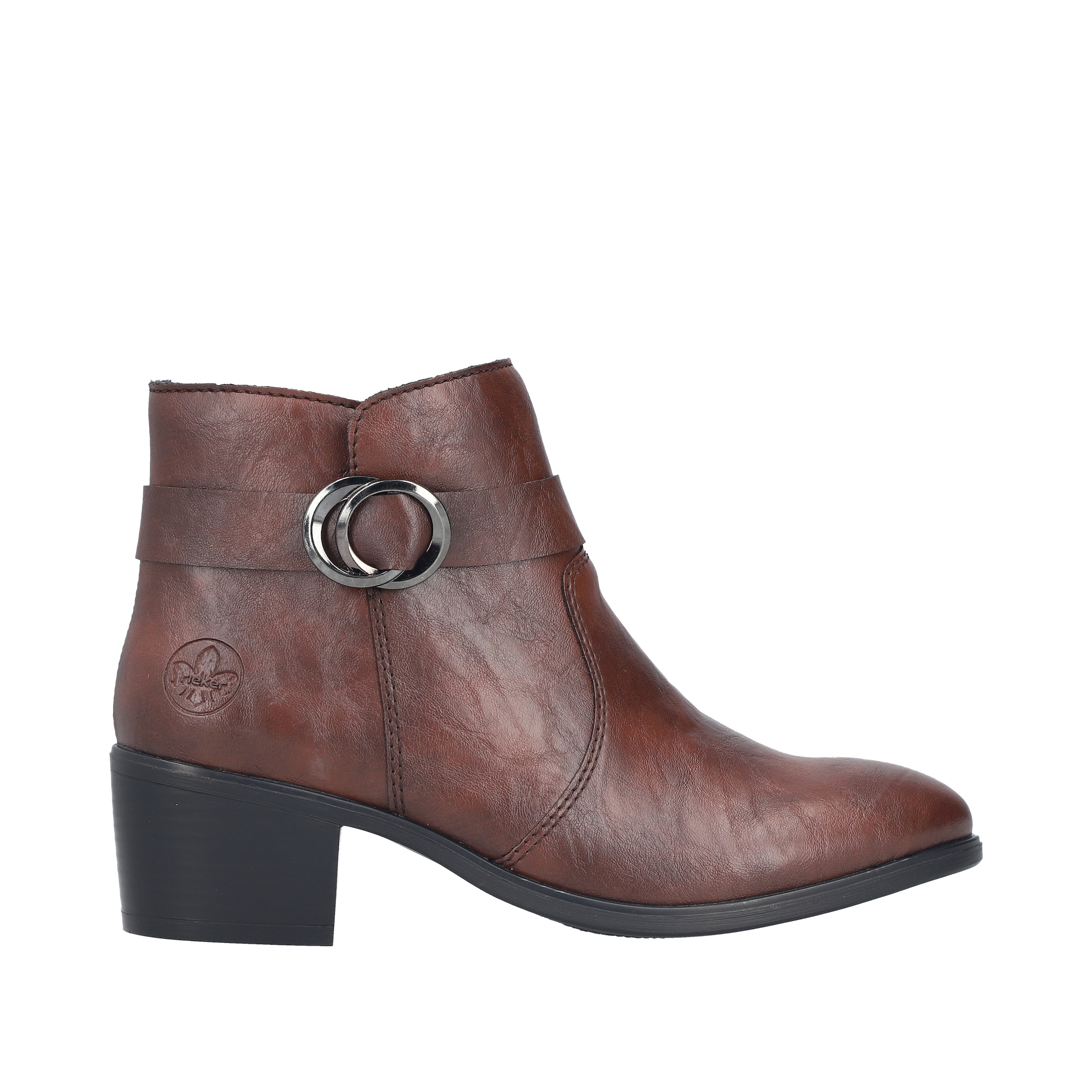 Rieker Stiefelette  Ankleboots, Blockabsatz, mit Innenreißverschluss