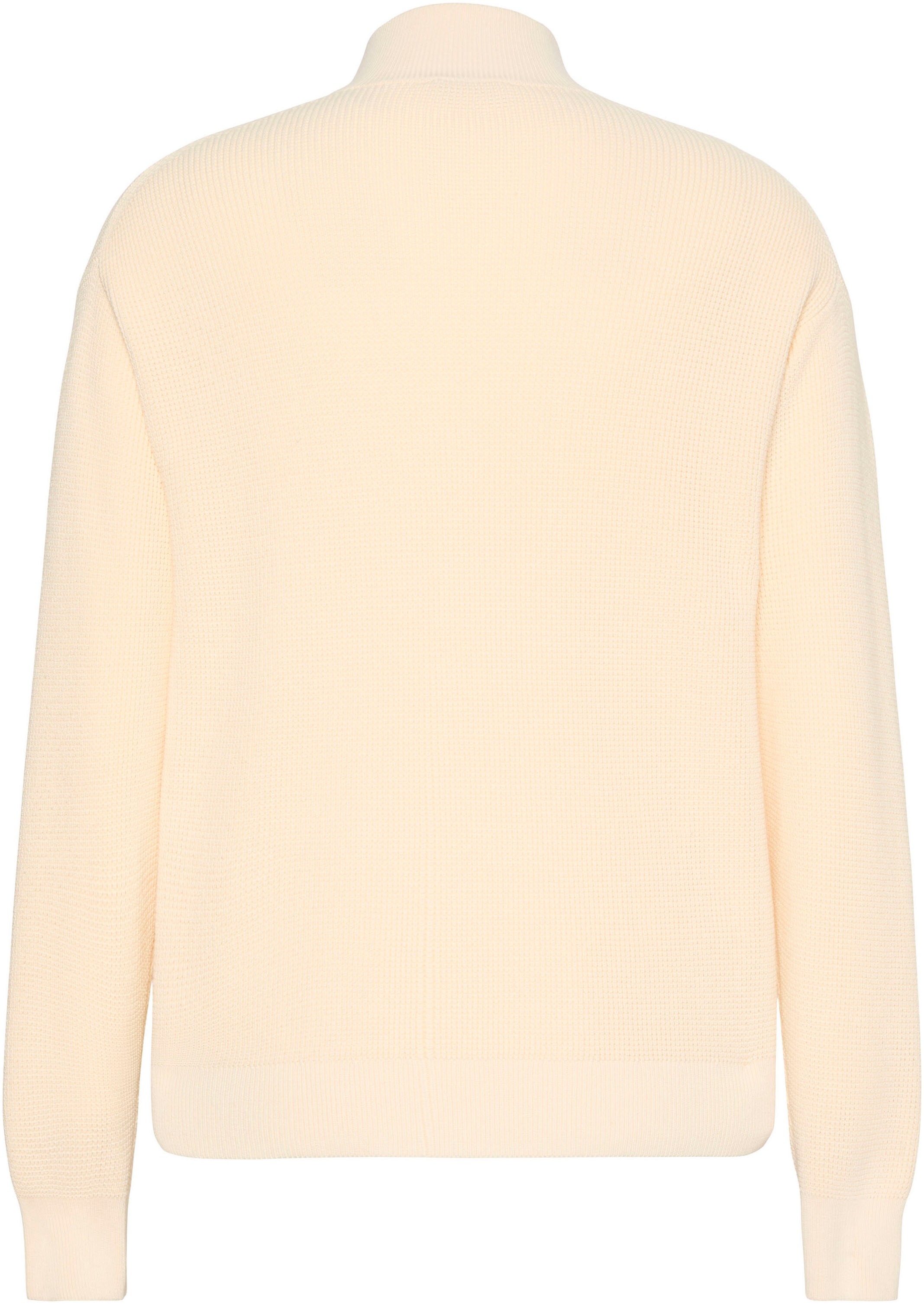 Calvin Klein Jeans Strickpullover Troyerkragen mit Reißverschluss, Regular Fit