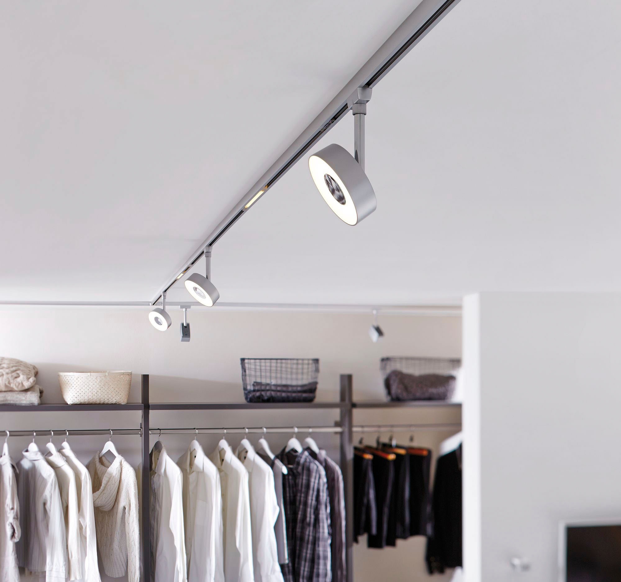 Paulmann Schienensystem-Leuchten »URail Spot Circle 1x5W 3000K 230V«, (1 tlg.), 3-Step-Dimmbar