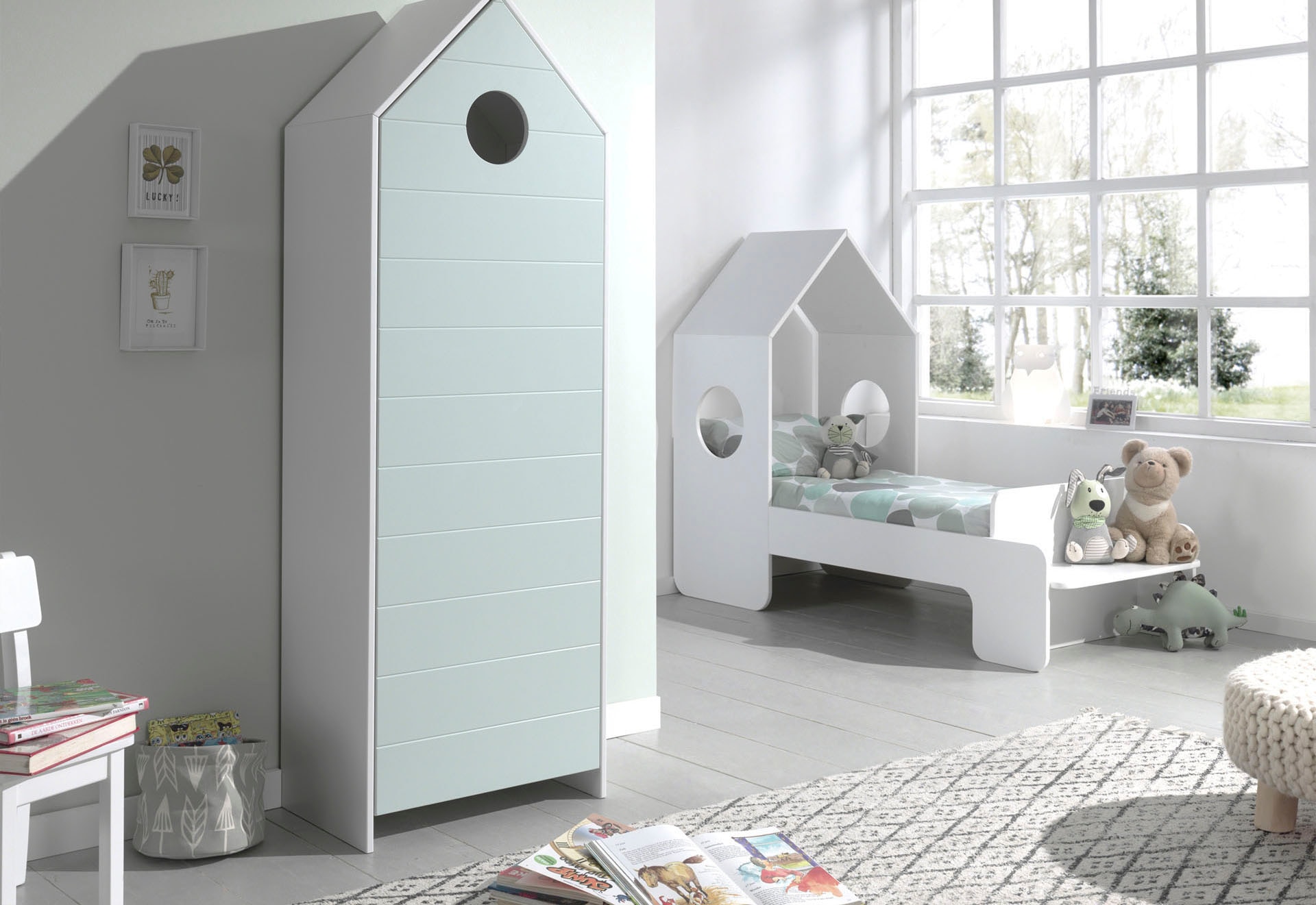 Vipack Drehtürenschrank »Casami, mit Soft-Close, viel Stauraum, TOP modern«, (B/H/T ca. 57,6x171,3x37cm, verschiedene Farben, Strandhaus-Optik), als Kleider-/Wäscheschrank nutzbar, universell einsetzbar