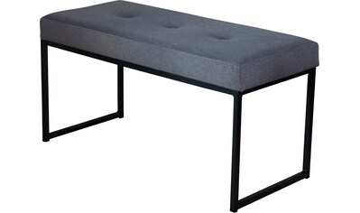 Home affaire Sitzbank »Celine«, Breite 90 oder 150 cm, mit schwarzen Metallbeinen kaufen