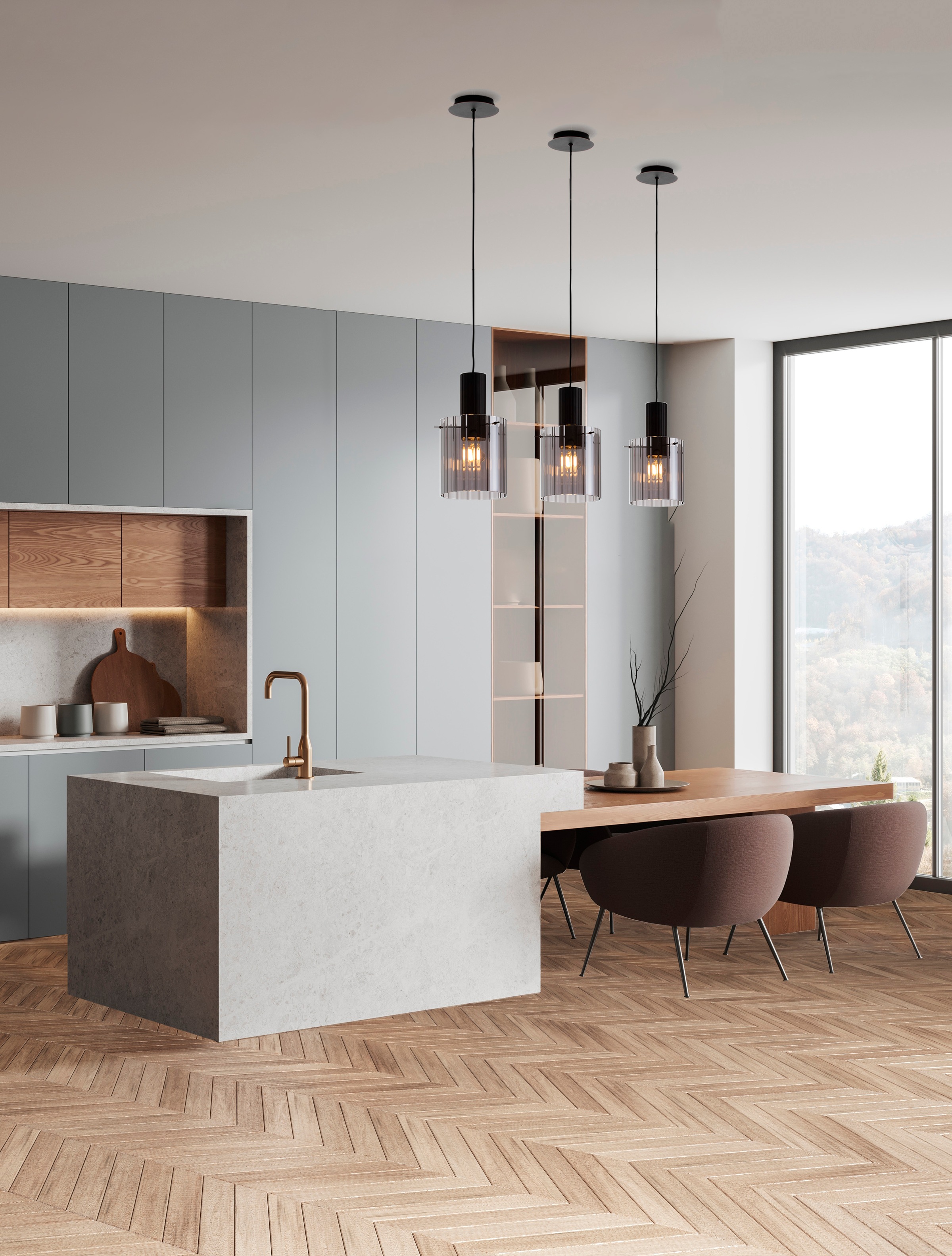 Nova Luce Pendelleuchte »MIRBI« E27 1 Stk. günstig online kaufen