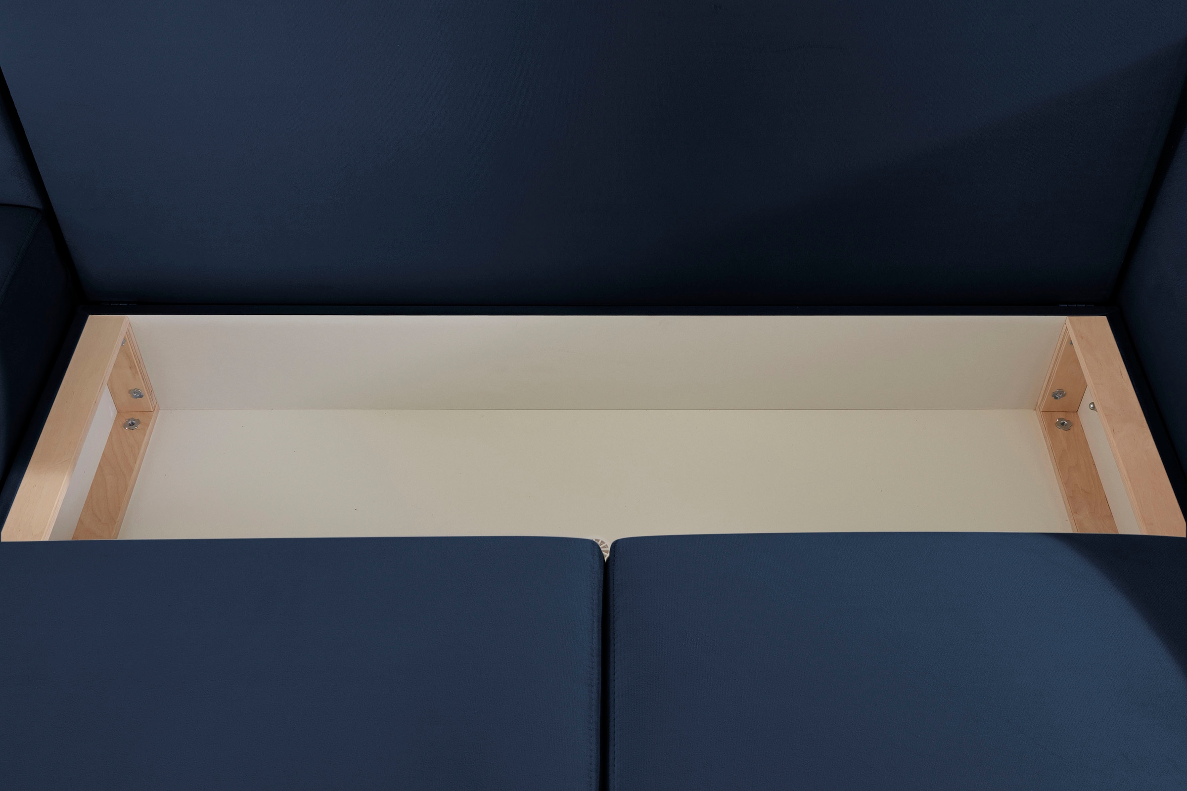 INOSIGN Ecksofa »Asra L-Form«, incl. Bettfunktion und Bettkasten, Seitentasche im Armteil, Federkern