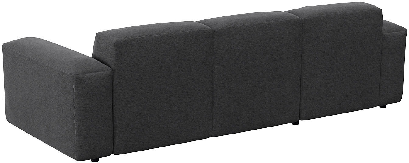 FLEXLUX Ecksofa »Lucera Chaislongue rechts oder links, L-Form, bequem«, modern & anschmiegsam, Kaltschaum, Stahl-Wellenunterfederung