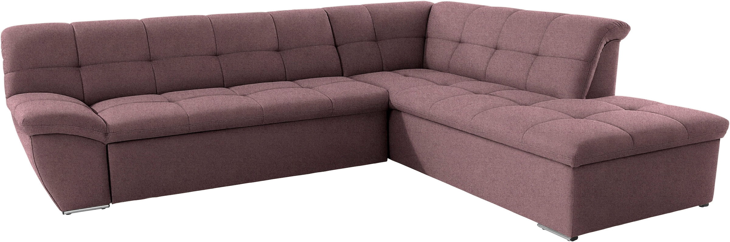 DOMO collection Ecksofa »Lagoa L-Form«, wahlweise mit Bettfunktion, frei im Raum stellbar, große Farbvielfalt