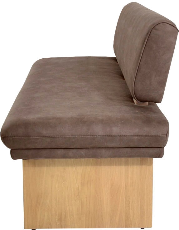 K+W Komfort & Wohnen Polsterbank »Longbeach«, (1 St.), Spitzkissenoptik im Sitz, wahlweise in der Breite 204cm oder 224cm
