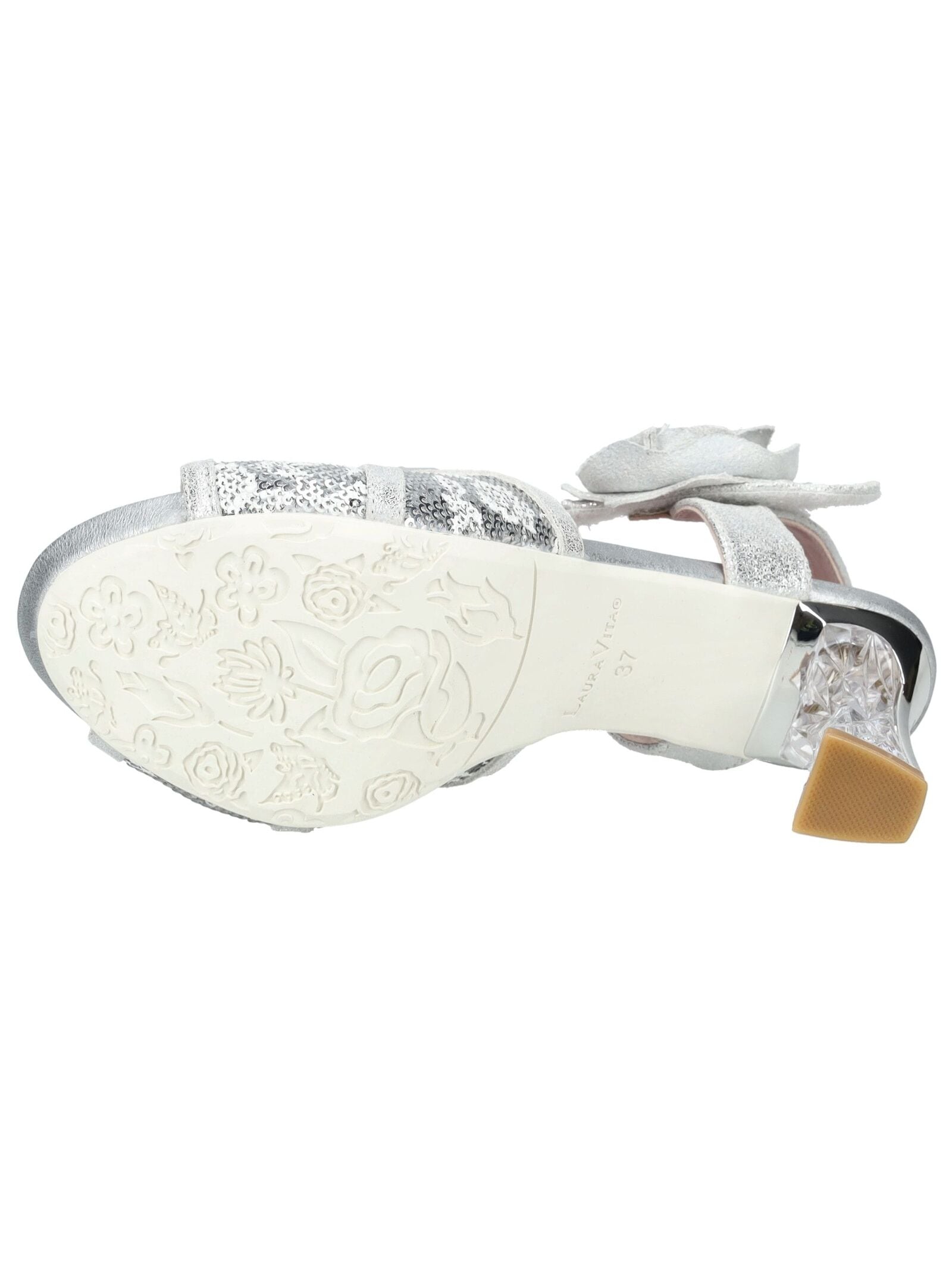 LAURA VITA High-Heel-Sandalette »LAURA VITA Sandalen Leder/Textil«