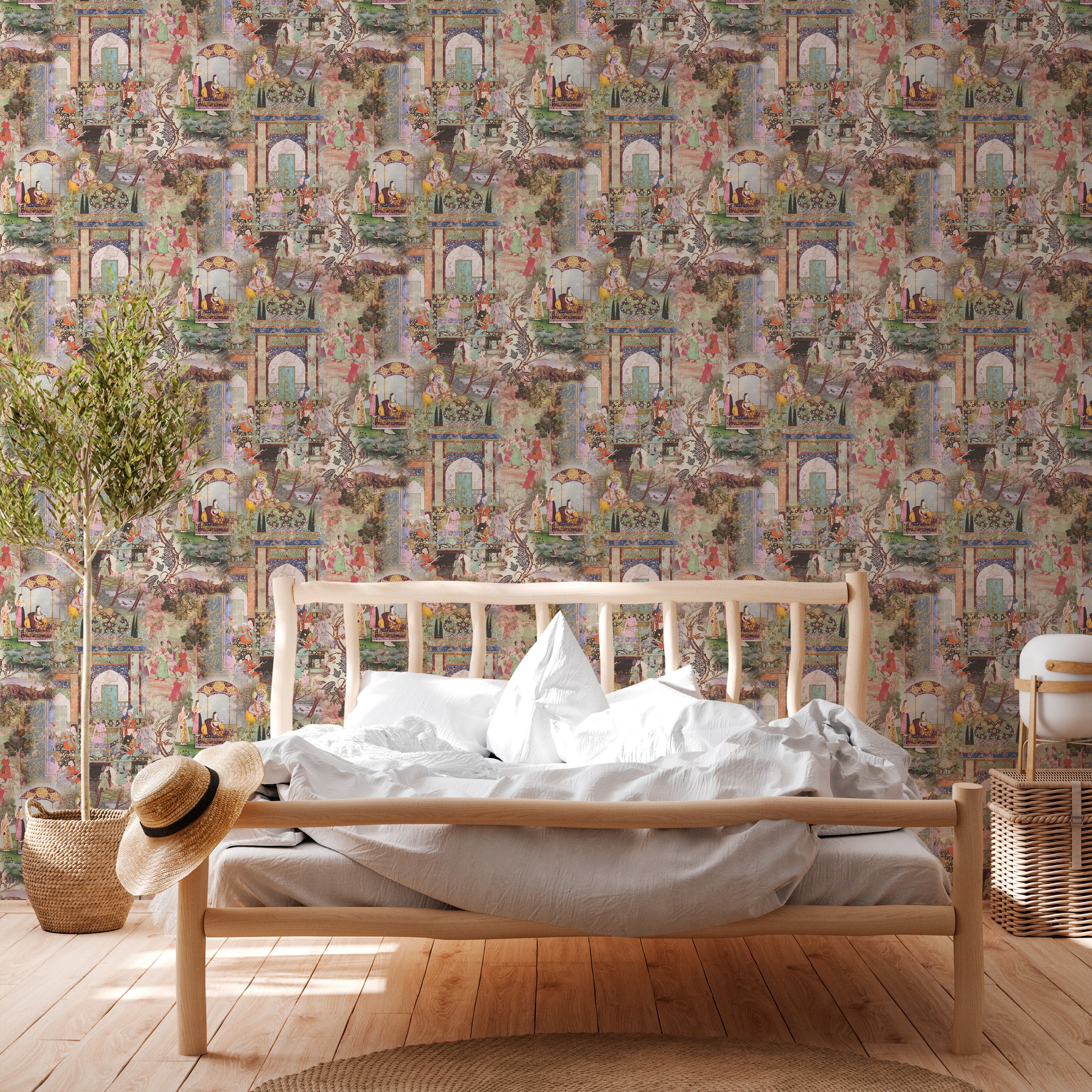 A.S. Création Vliestapete »Dream Flowery«, Ethnomuster-abstrakt-minimalistisch, Vintage Tapete Orientalisch Tapeten Wohnzimmer Schlafzimmer Küche Flur