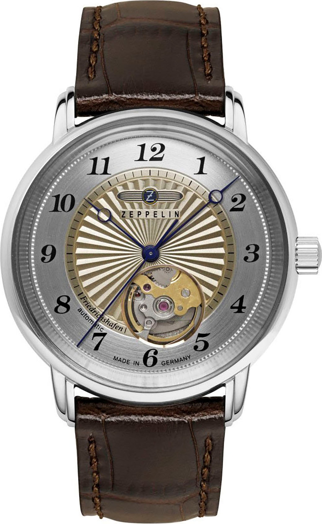 ZEPPELIN Automatikuhr »Friedrichshafen« Armbanduhr, Damenuhr, Made in Germany, Mechanische Uhr, analog