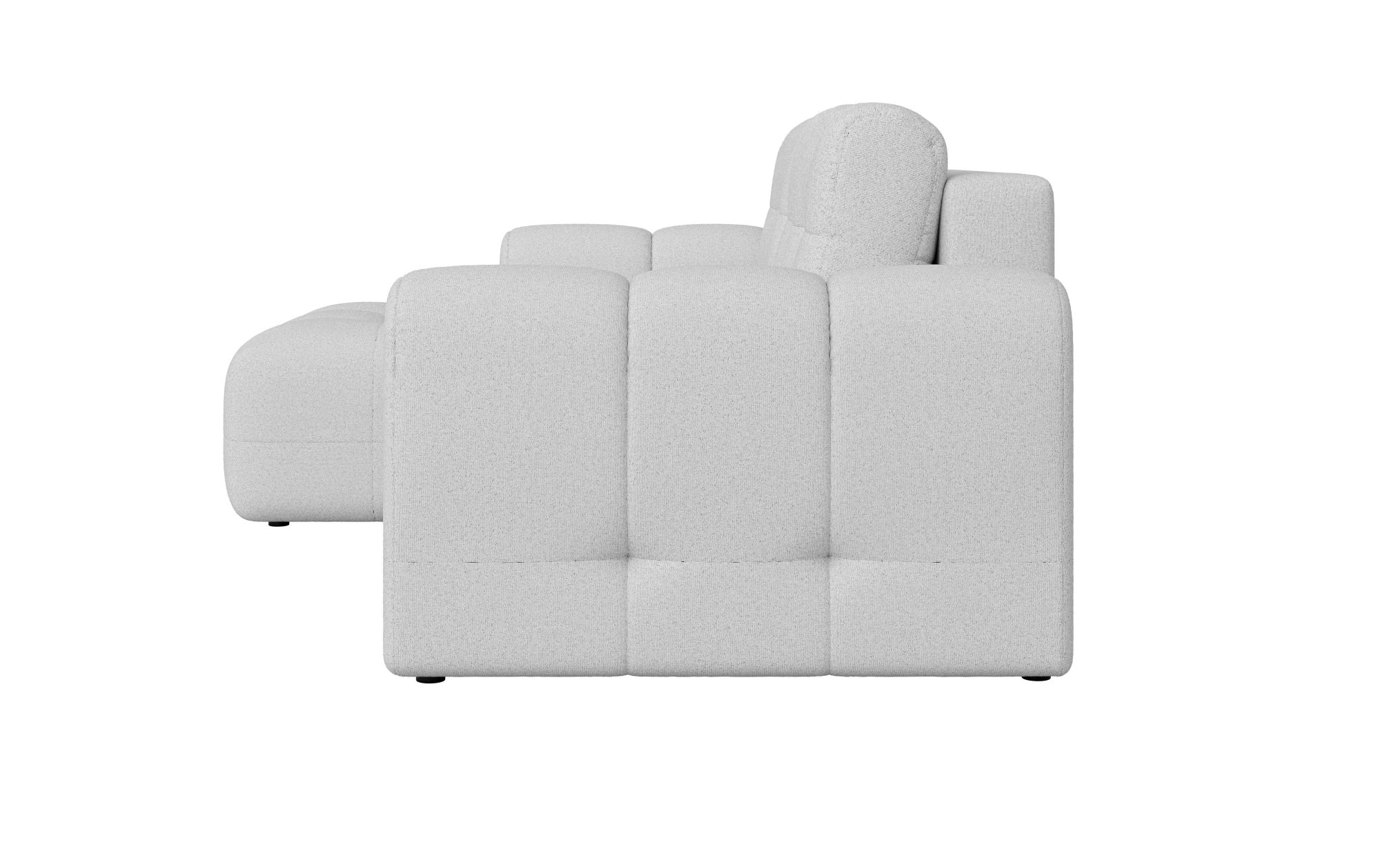 INOSIGN Ecksofa »Manilla, wahlweise mit Bettfunktion, B/T/H 265/170/91 cm«, L-Form mit Recamiere rechts/links bestellbar, Wellenunterfederung