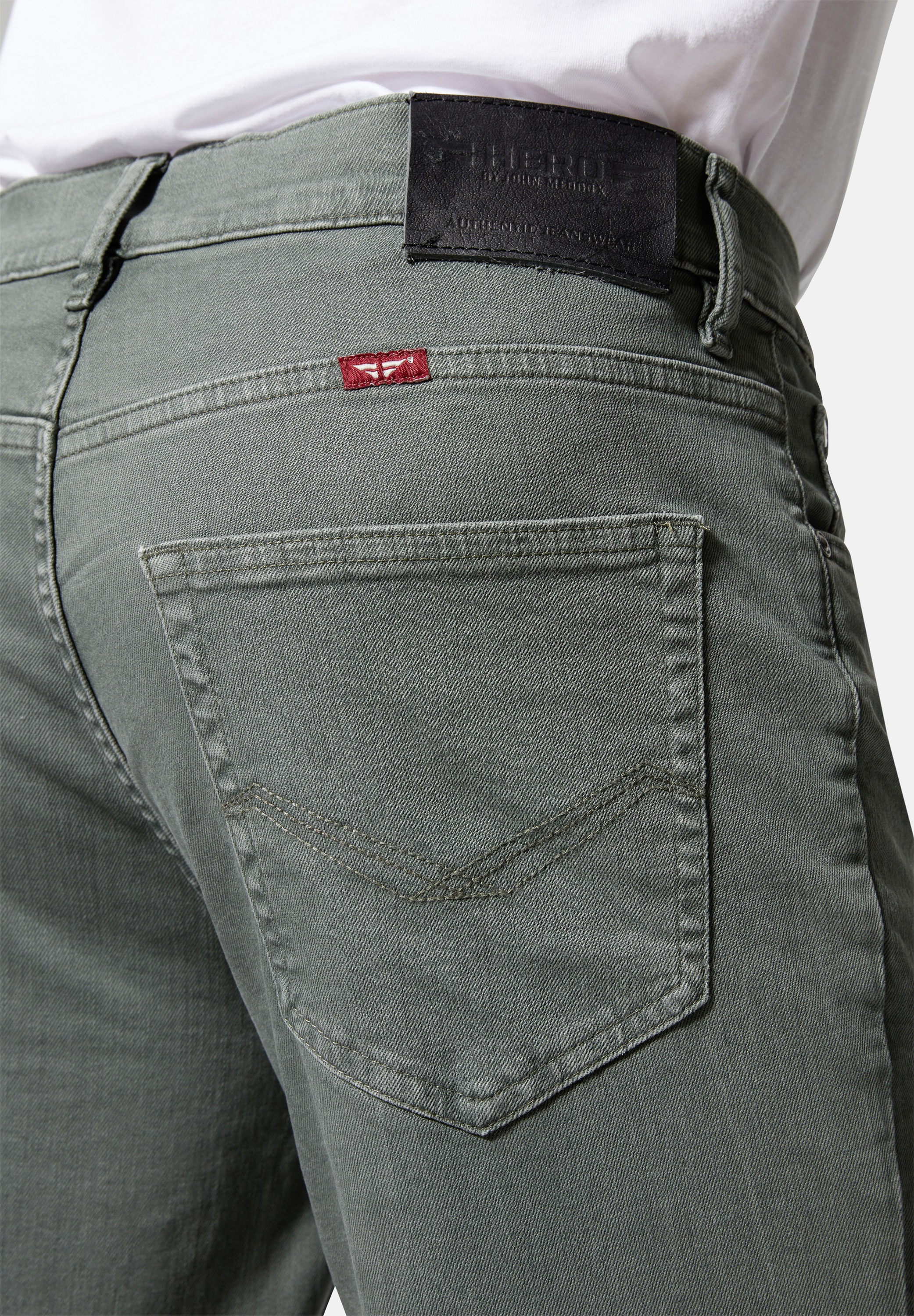 HERO by John Medoox 5-Pocket-Jeans »Phoenix Denim BIG Colour Straight Cut Stretch«, Straight Fit Casual Clean Wash Denim Jeans für Herren