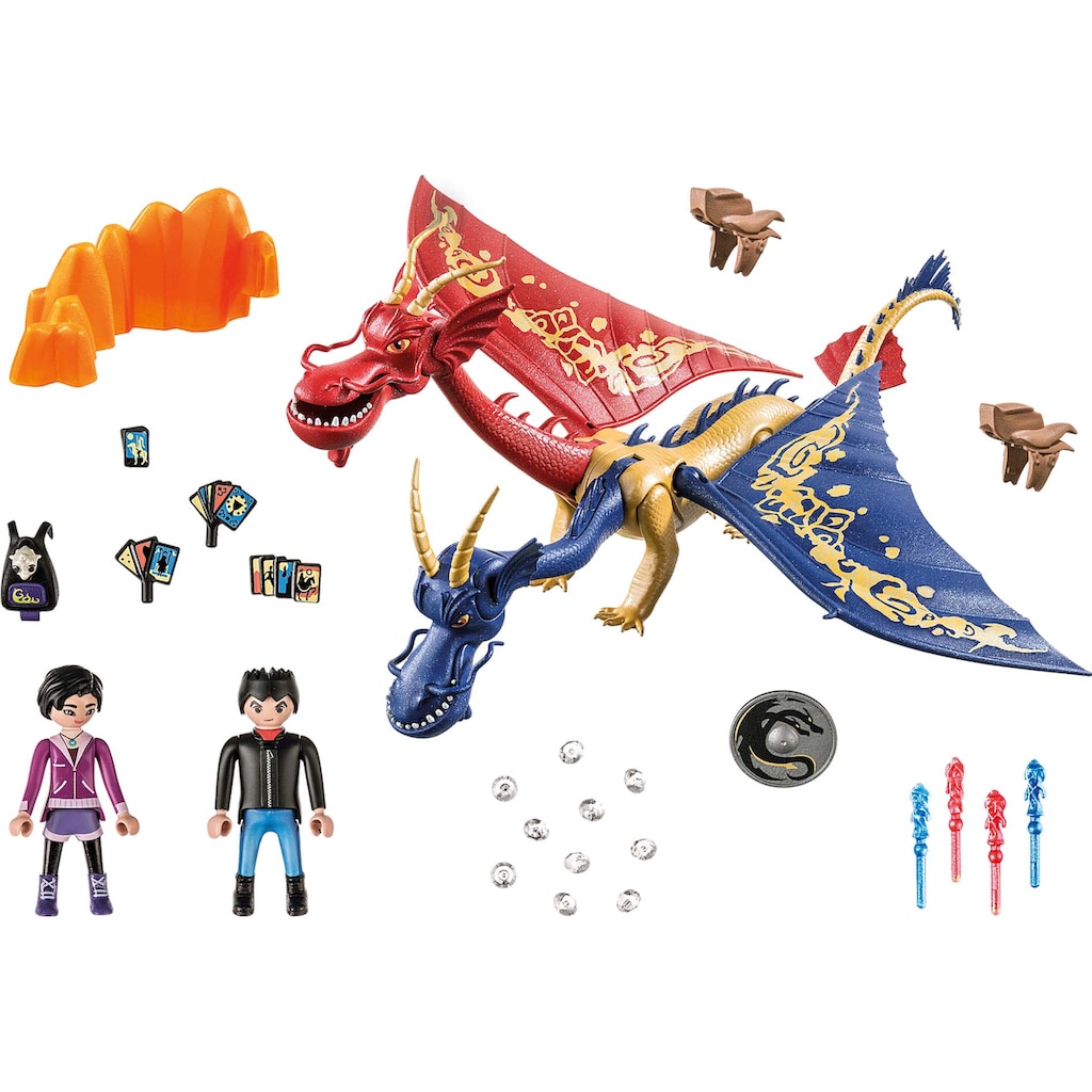 Playmobil® Konstruktions-Spielset »Dragons: The Nine Realms - Wu & Wei mit Jun (71080)«, (40 St.), Made in Germany