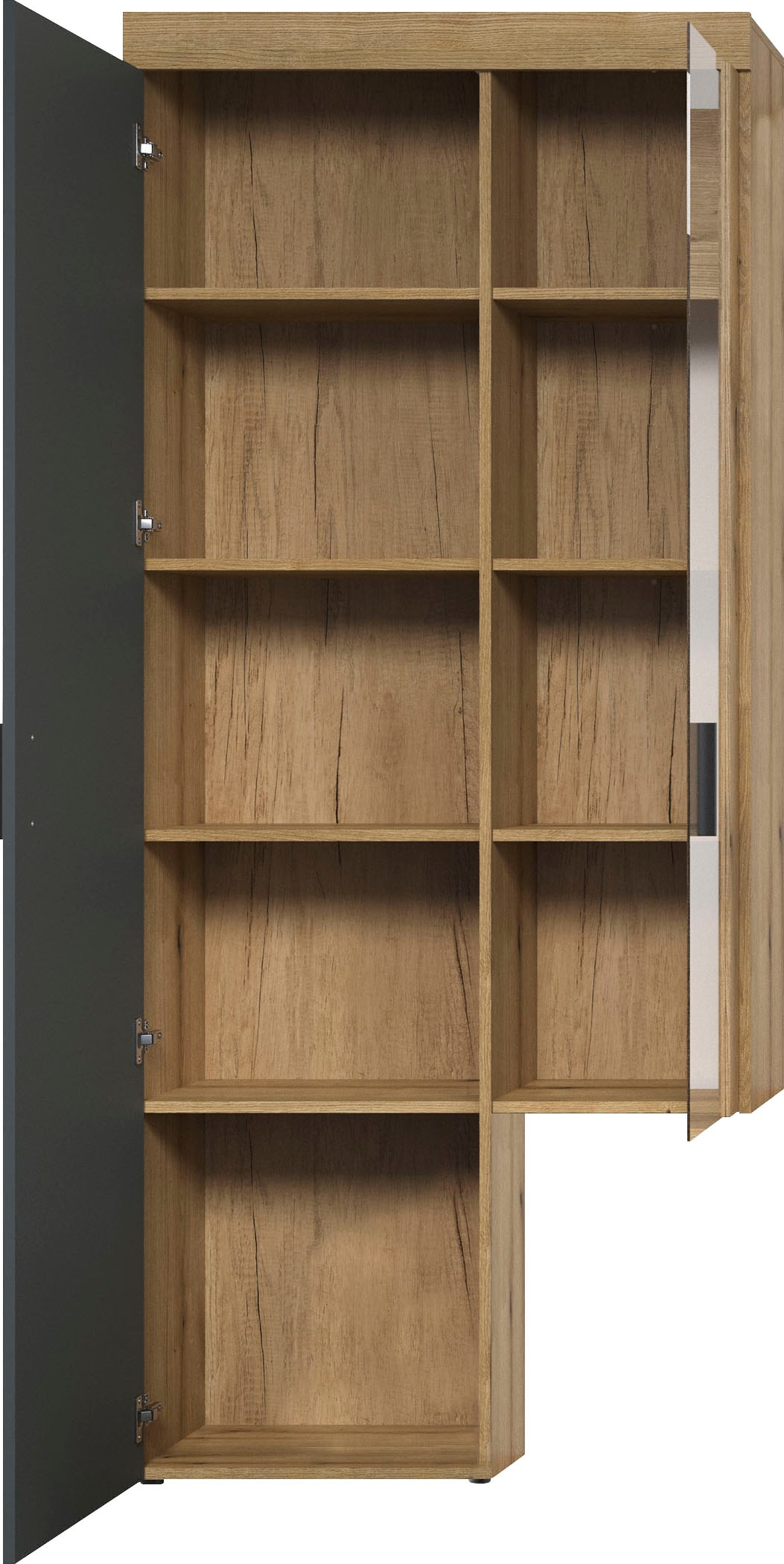 Home affaire Stauraumvitrine »Ghent«, (Packung, 1 St.), Mit Hirnholzapplikationen