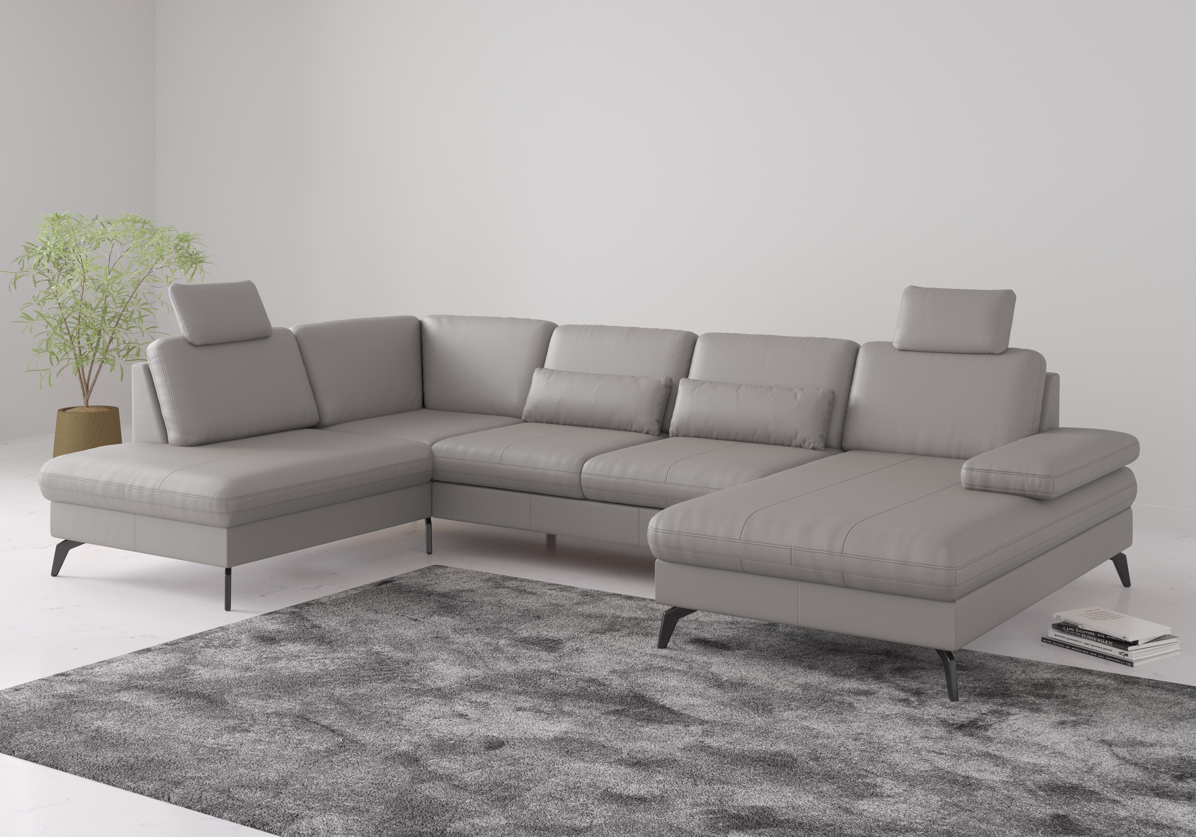 sit&more Wohnlandschaft »Morris U-Form, inkl. Sitztiefenverstellung«, wahlw günstig online kaufen