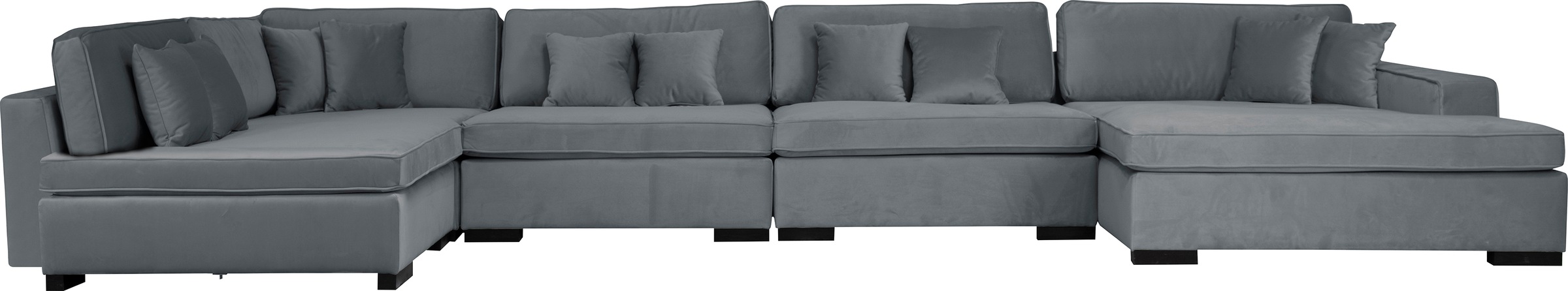 Home affaire Wohnlandschaft »Skara U-Form«, Lounge-Sofa mit Federkernpolste günstig online kaufen