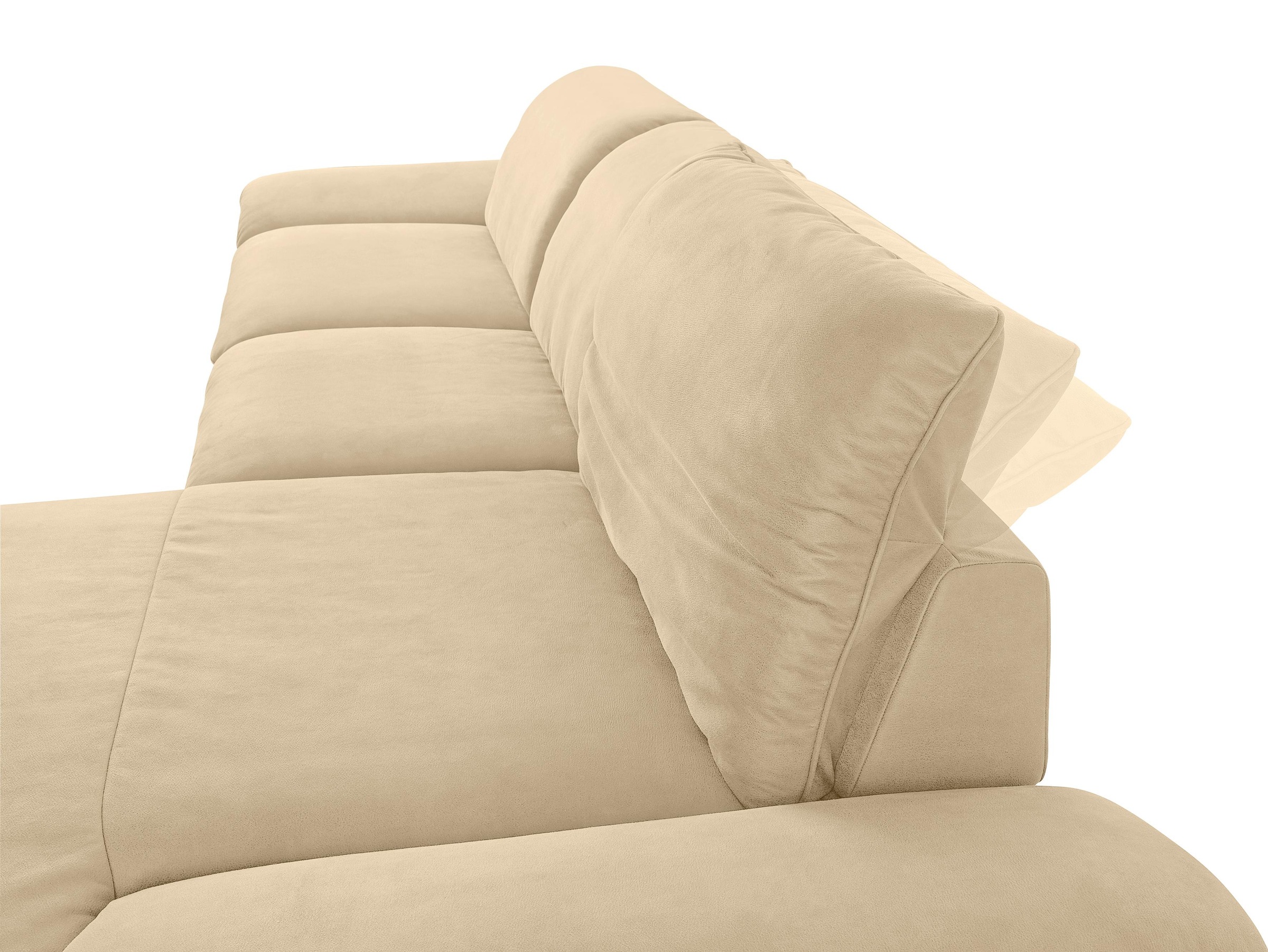 W.SCHILLIG Ecksofa »enjoy&MORE, Designsofa, bequem, zeitlos und elegant, L-Form«, Sitztiefenverstellung, Füße schwarz pulverbeschichtet, Breite 340 cm