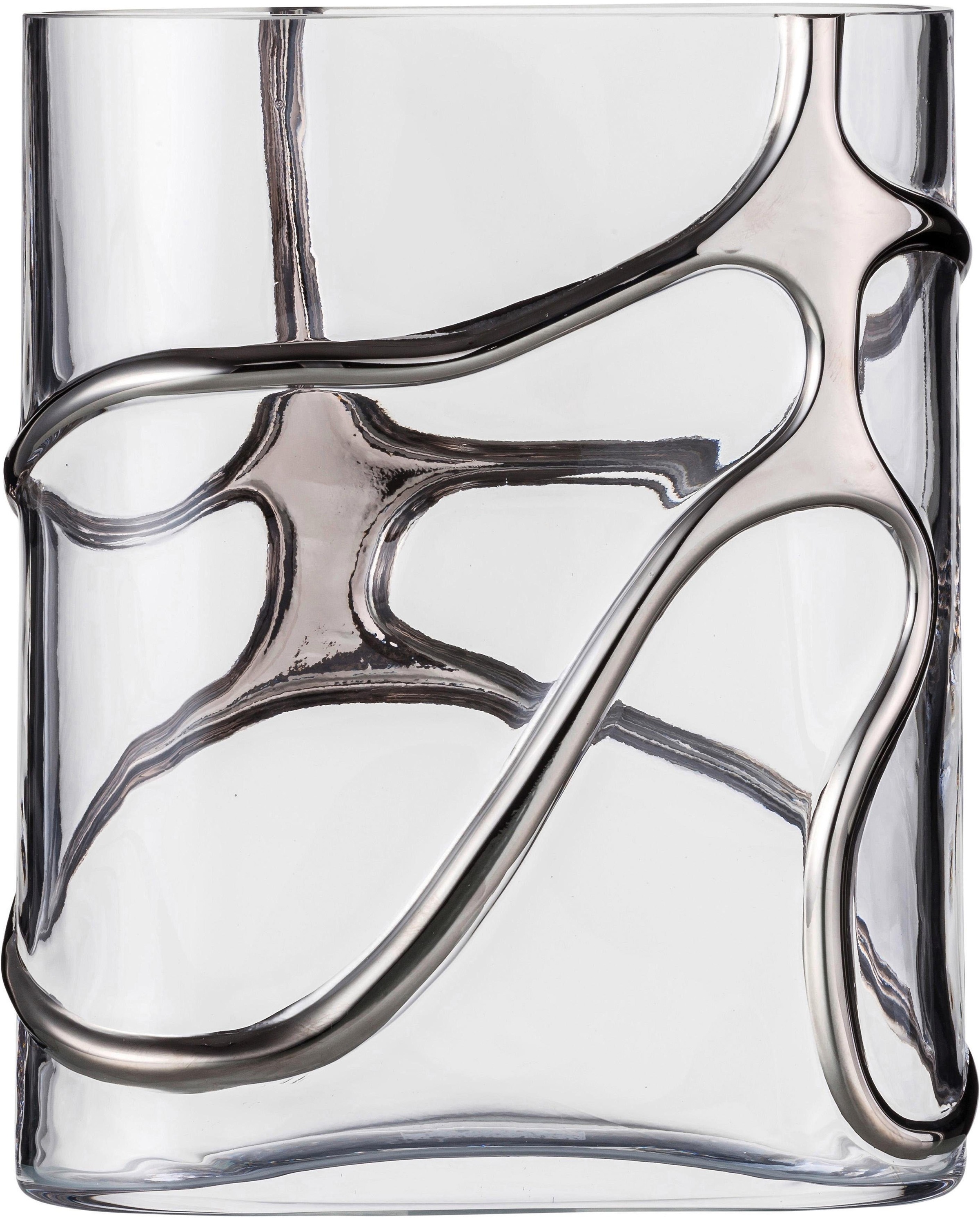 Eisch Germany Dekovase "Stargate", handbemalt mit Platinbeschichtung günstig online kaufen