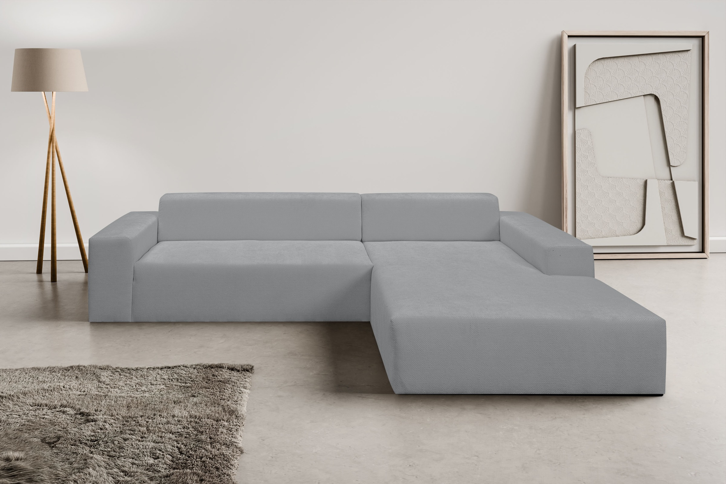 WERK2 Ecksofa »Zeus-XL, Mega-Sofa mit großer Sitztiefe, Stellmaße 311cm x 2 günstig online kaufen