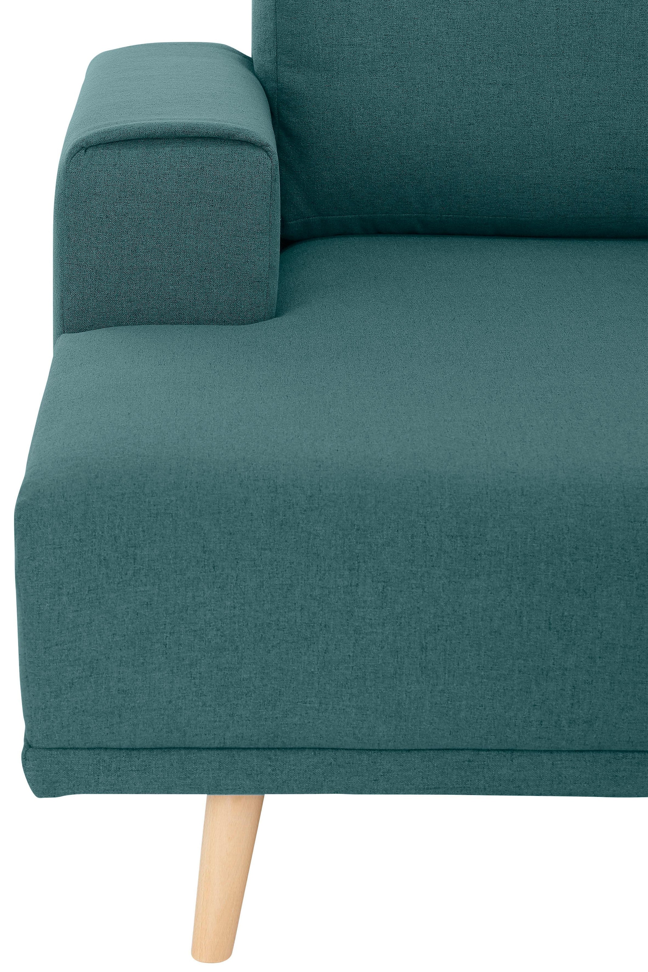 Home affaire Wohnlandschaft »Lasse U-Form«, im scandinavischem Stil mit Holzfüßen