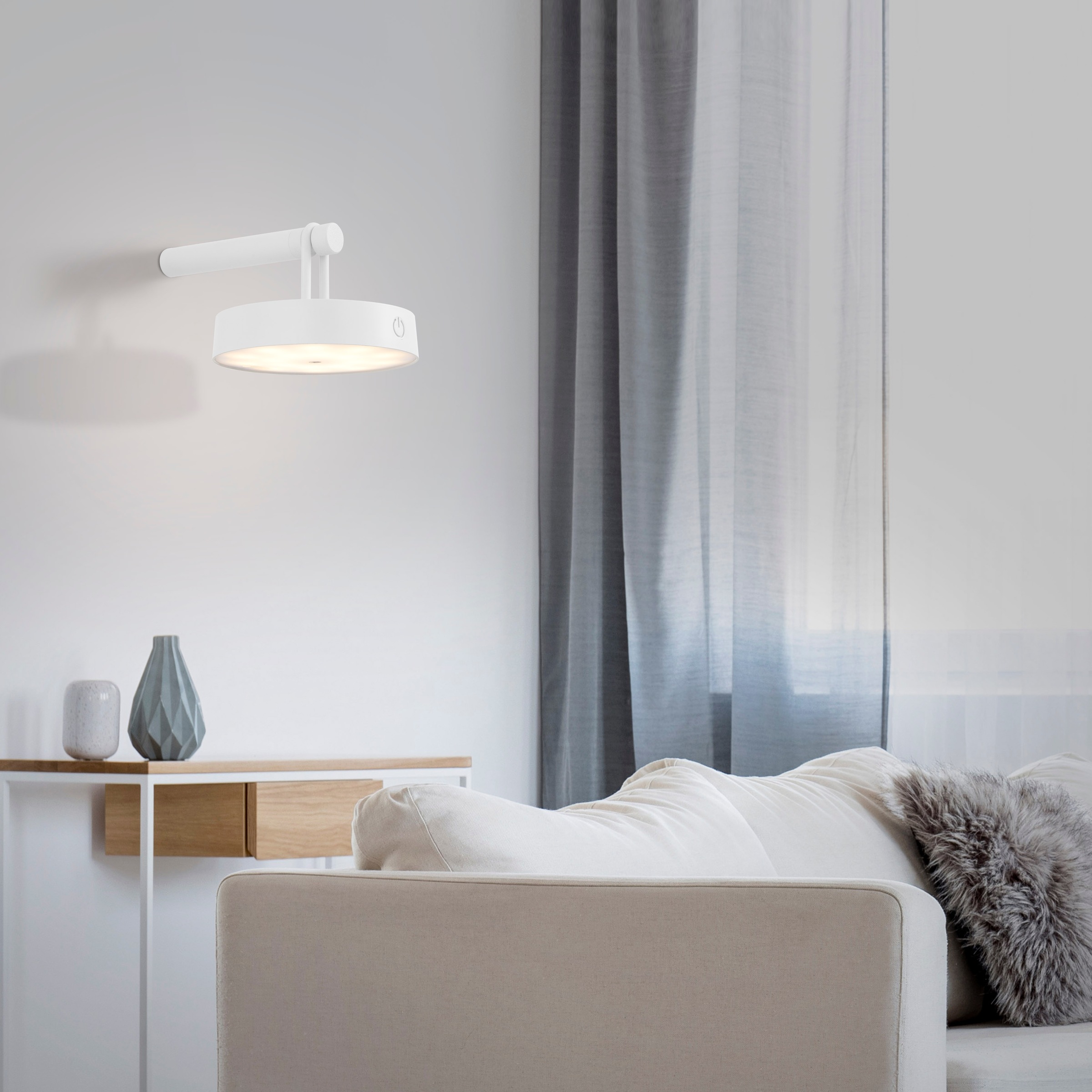 JUST LIGHT Wandleuchte »ARMA«, 1 flammig, Leuchtmittel LED-Modul   LED fest günstig online kaufen