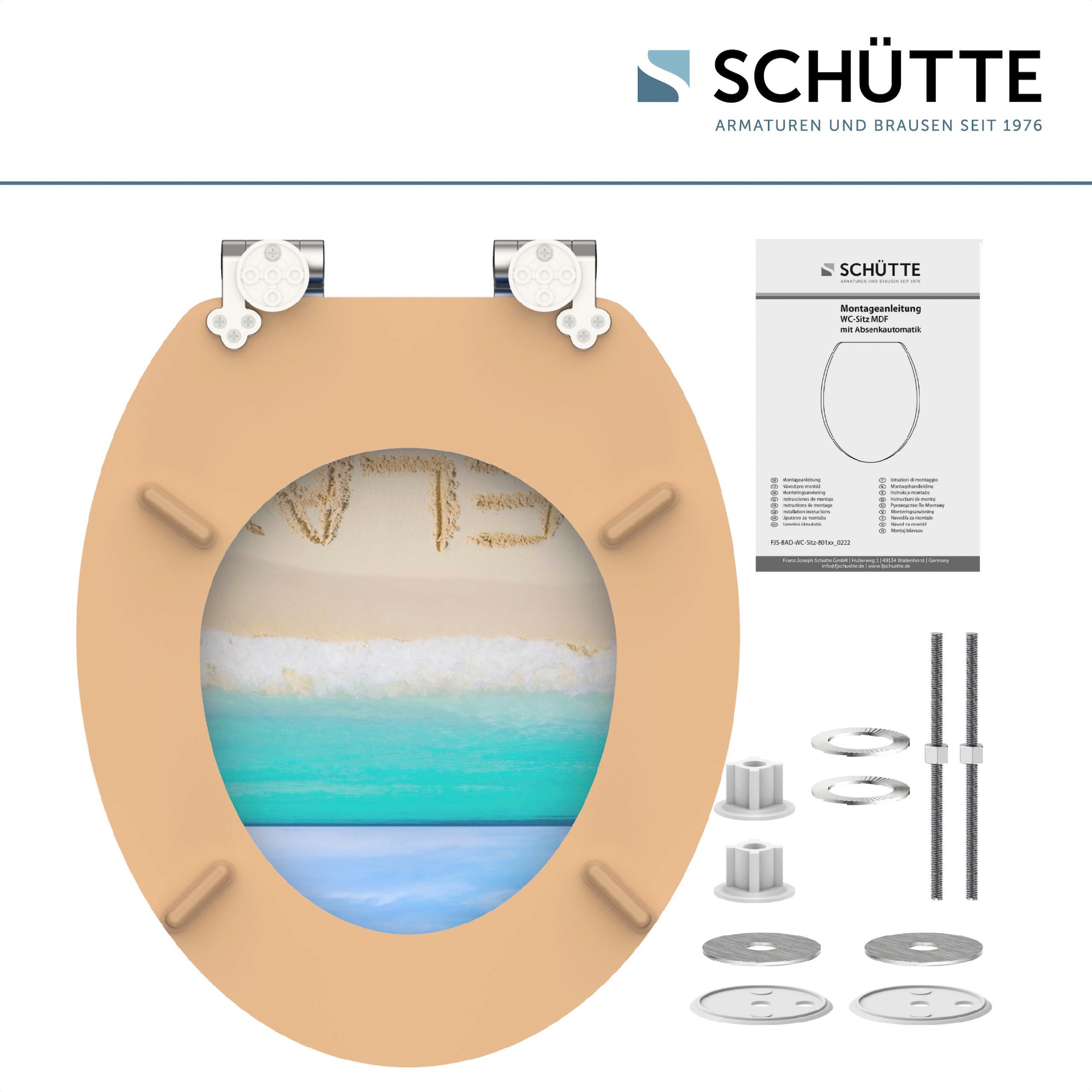 Schütte WC-Sitz »Relax«, mit Absenkautomatik und Holzkern, MDF
