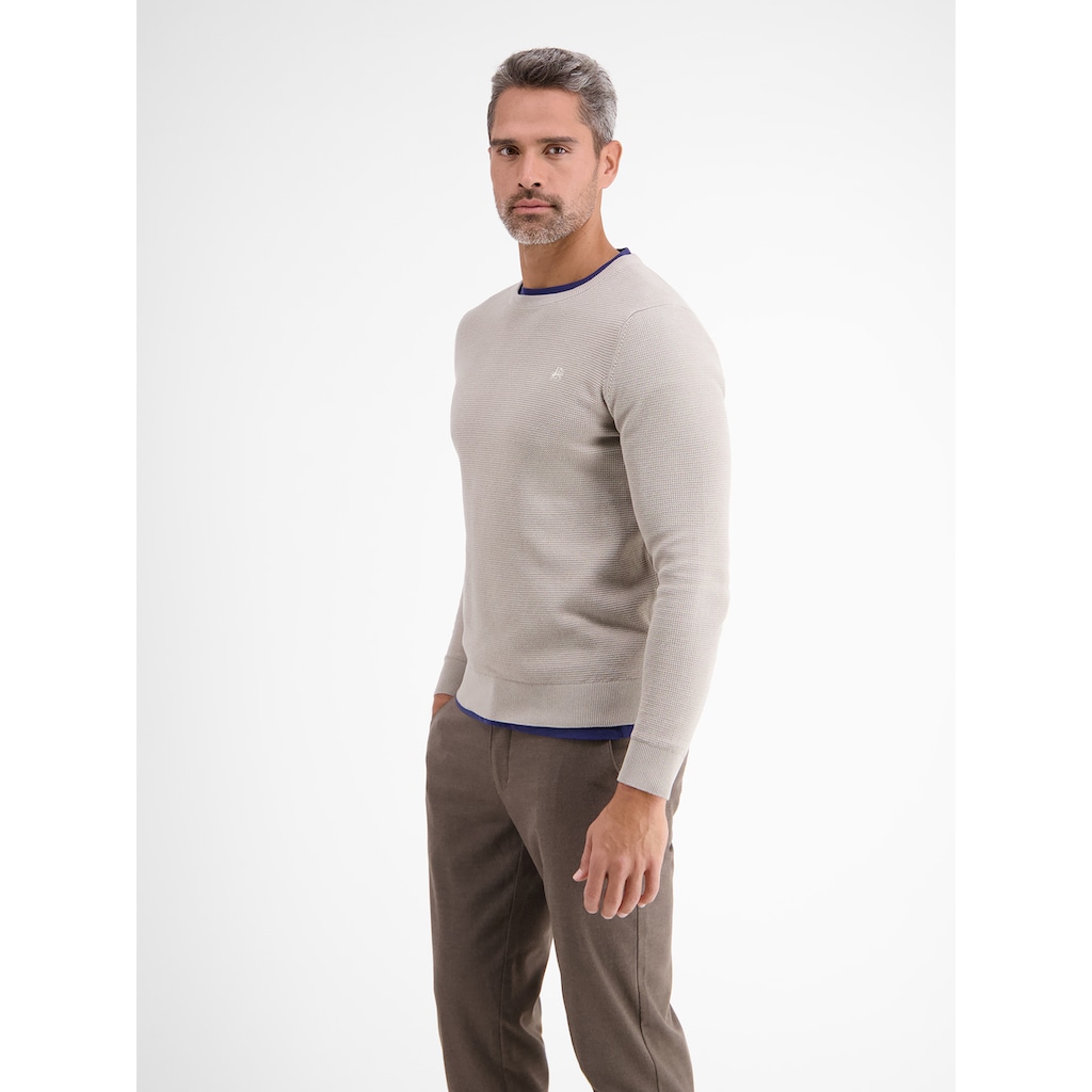 LERROS Strickpullover »LERROS Sportiver Crewneck-Strickpullover«