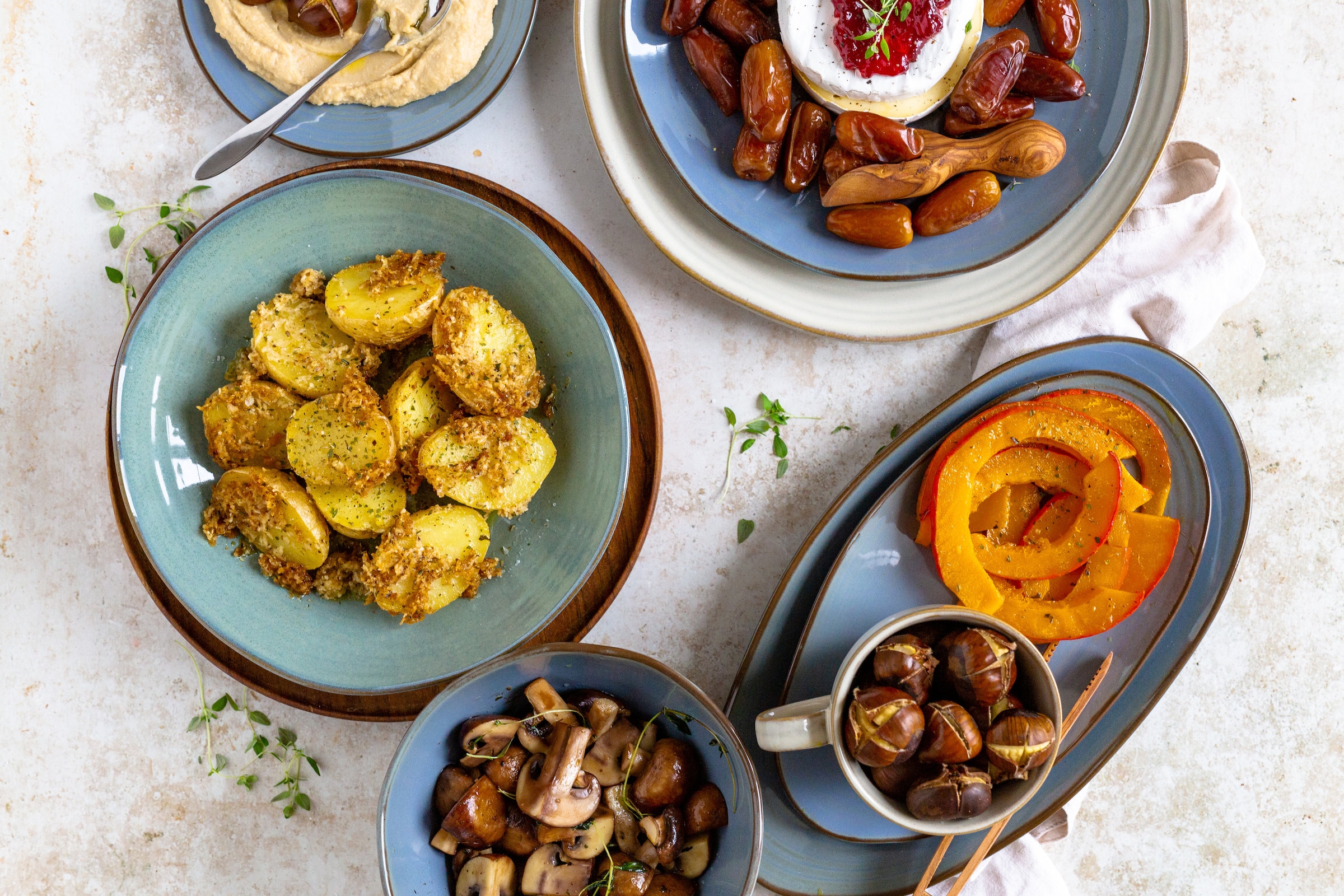 MÄSER Servierplatte »Nottingham, Servierplatten-Set, Steinzeug«